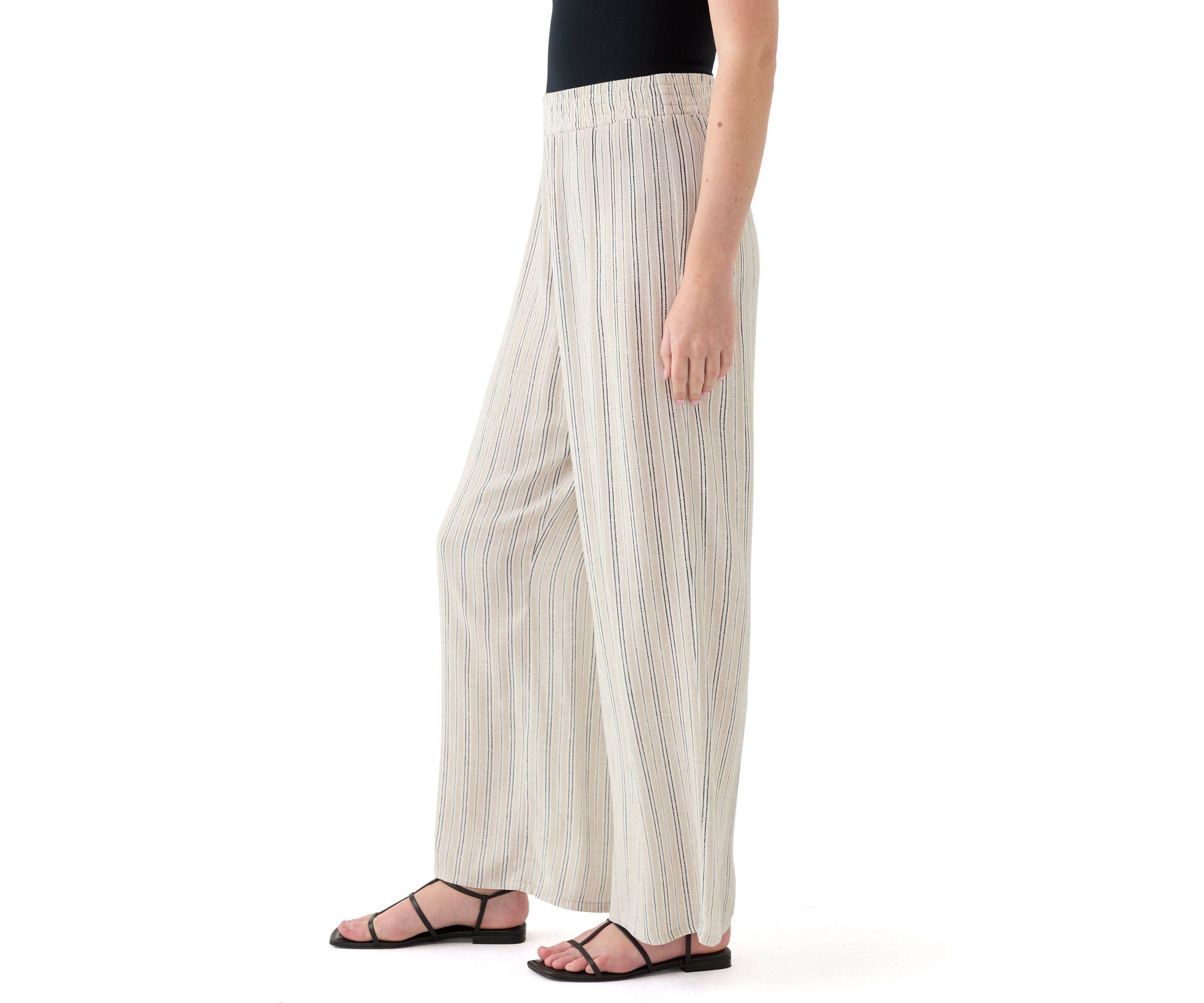 Womens Pull On Stripe Pants