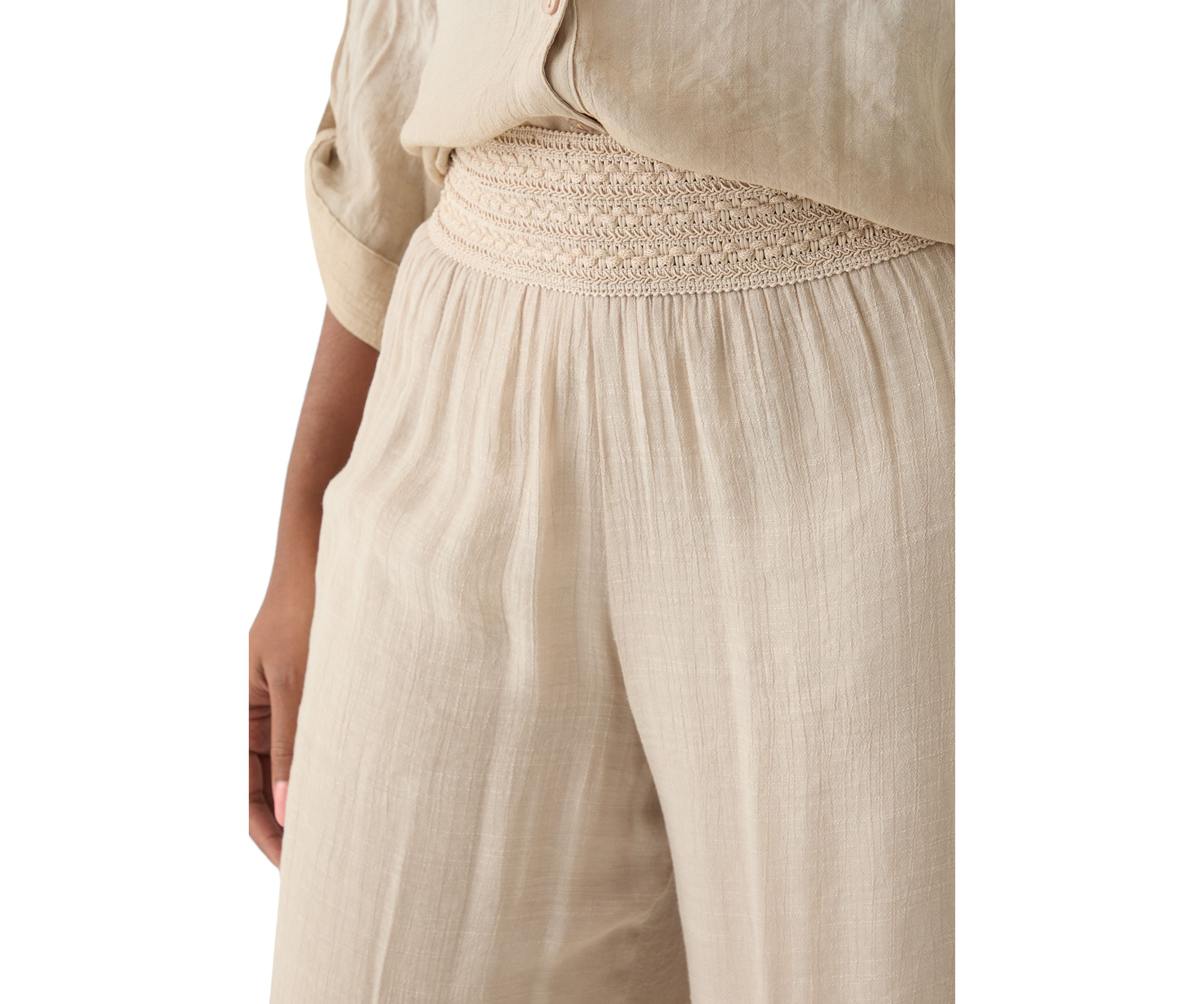 Womens Wide Leg Pull On Pants