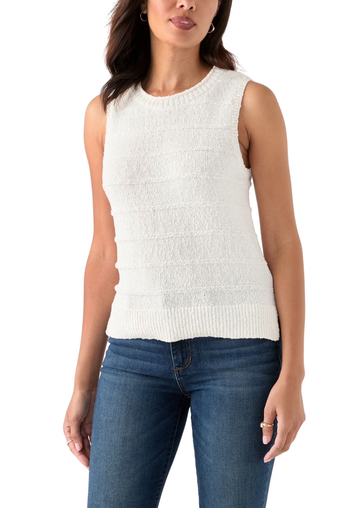 Womens Sleeveless Sweater Top