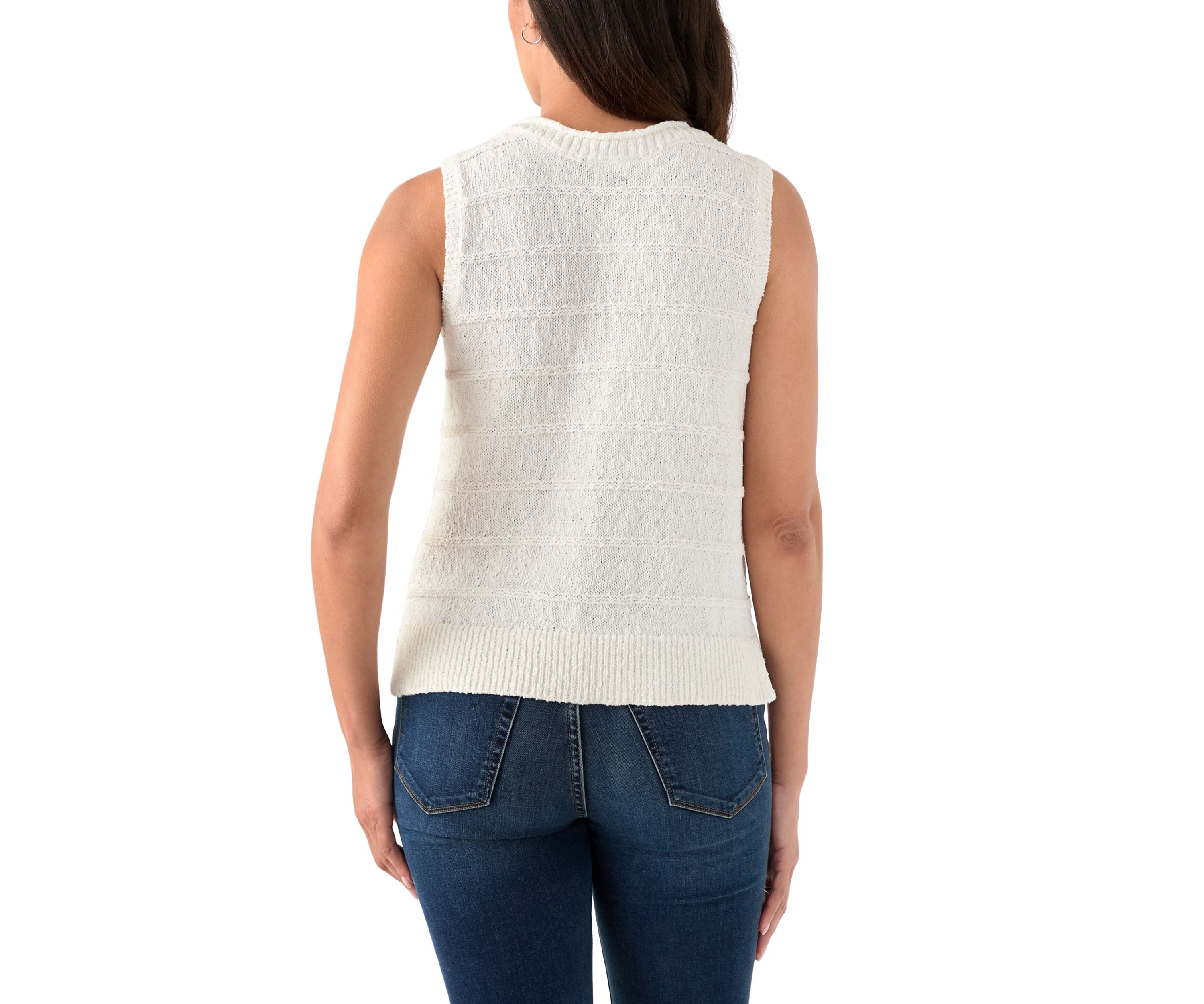 Womens Sleeveless Sweater Top
