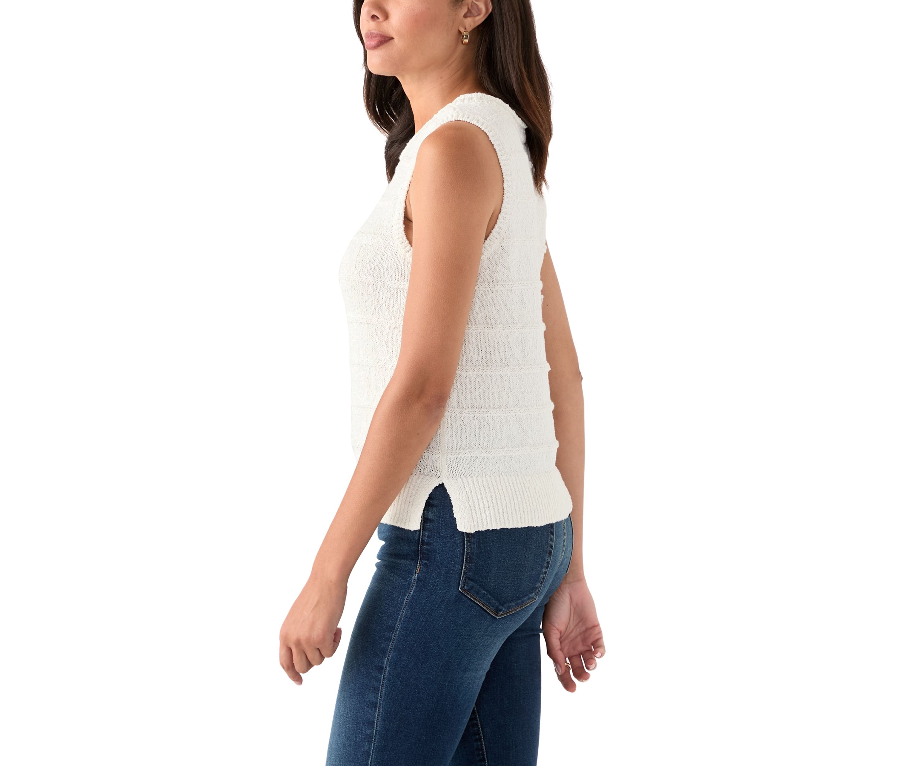 Womens Sleeveless Sweater Top