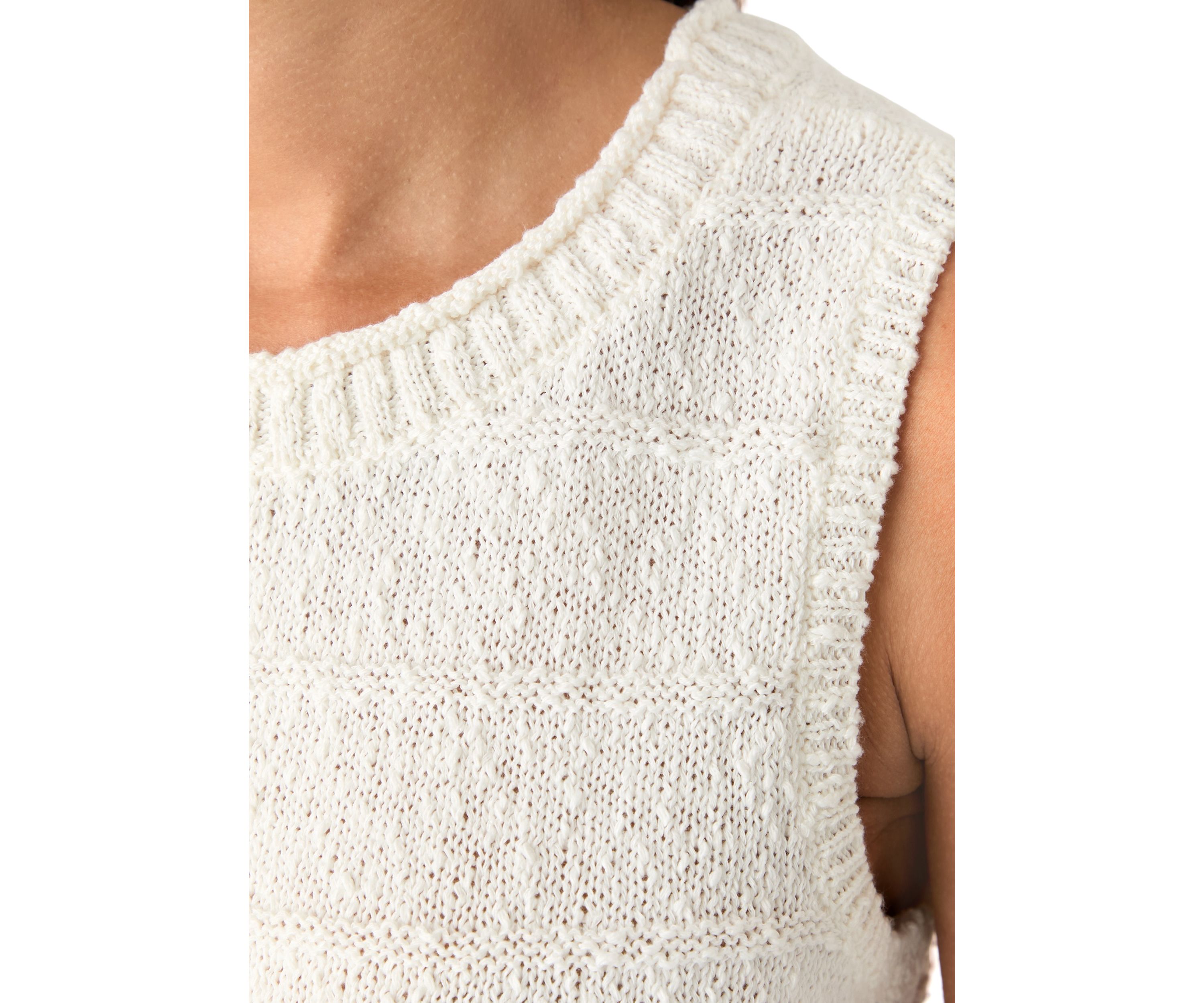 Womens Sleeveless Sweater Top