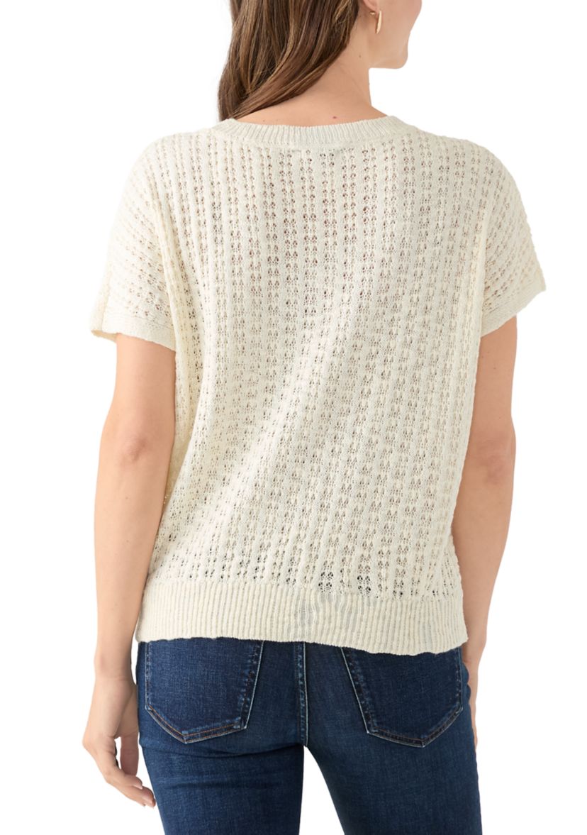 Womens Crochet Knit Sweater
