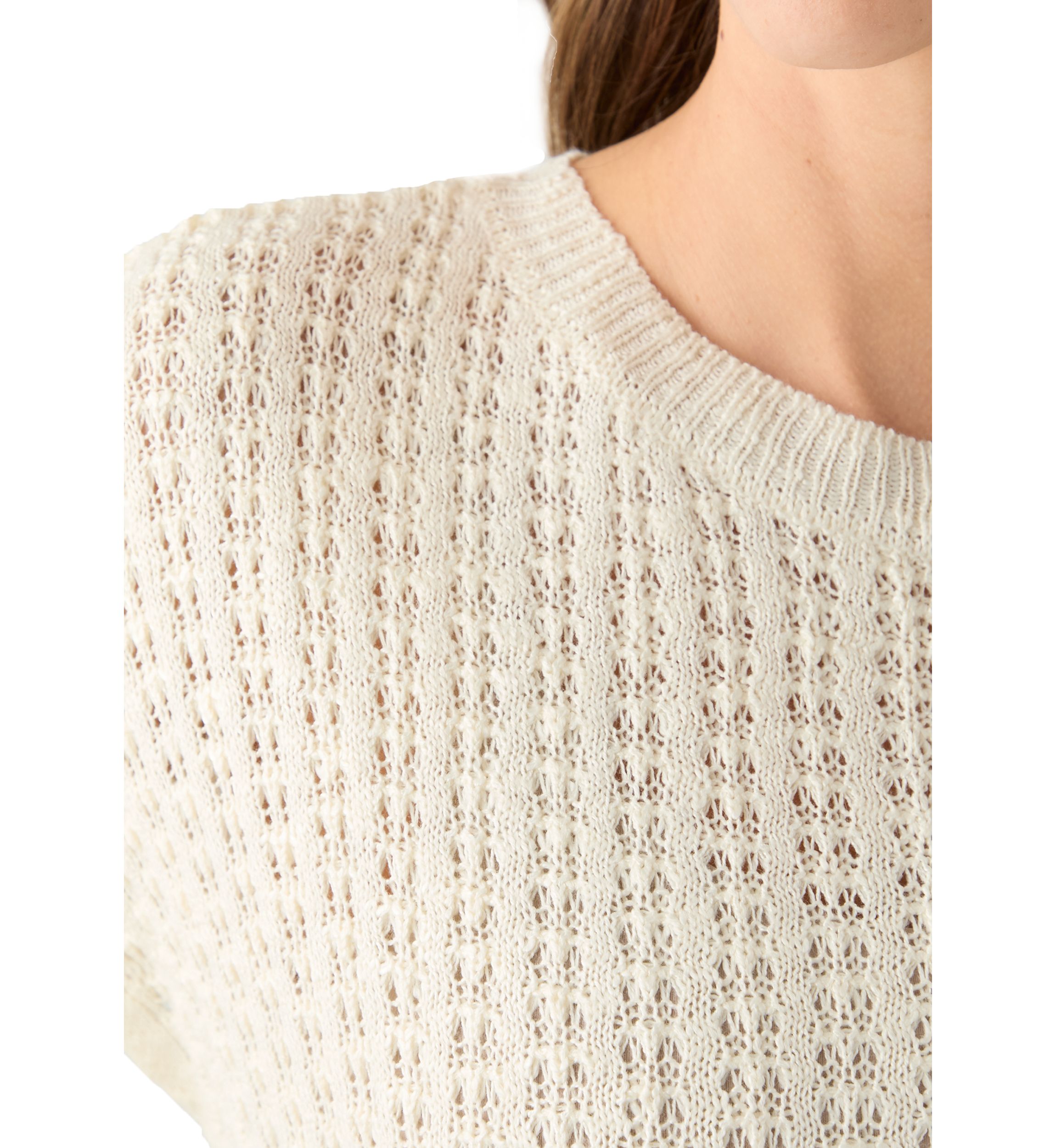 Womens Crochet Knit Sweater