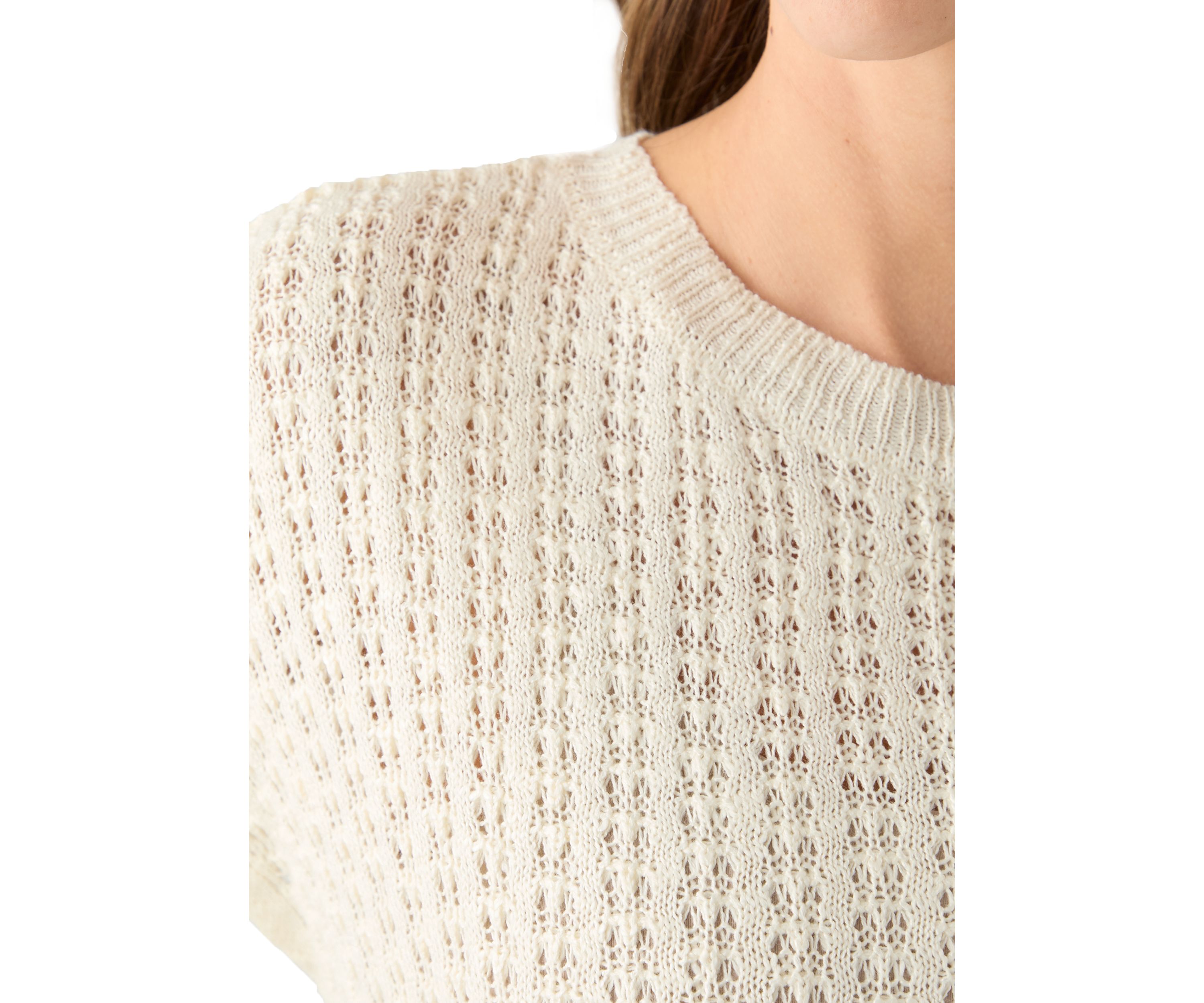 Womens Crochet Knit Sweater