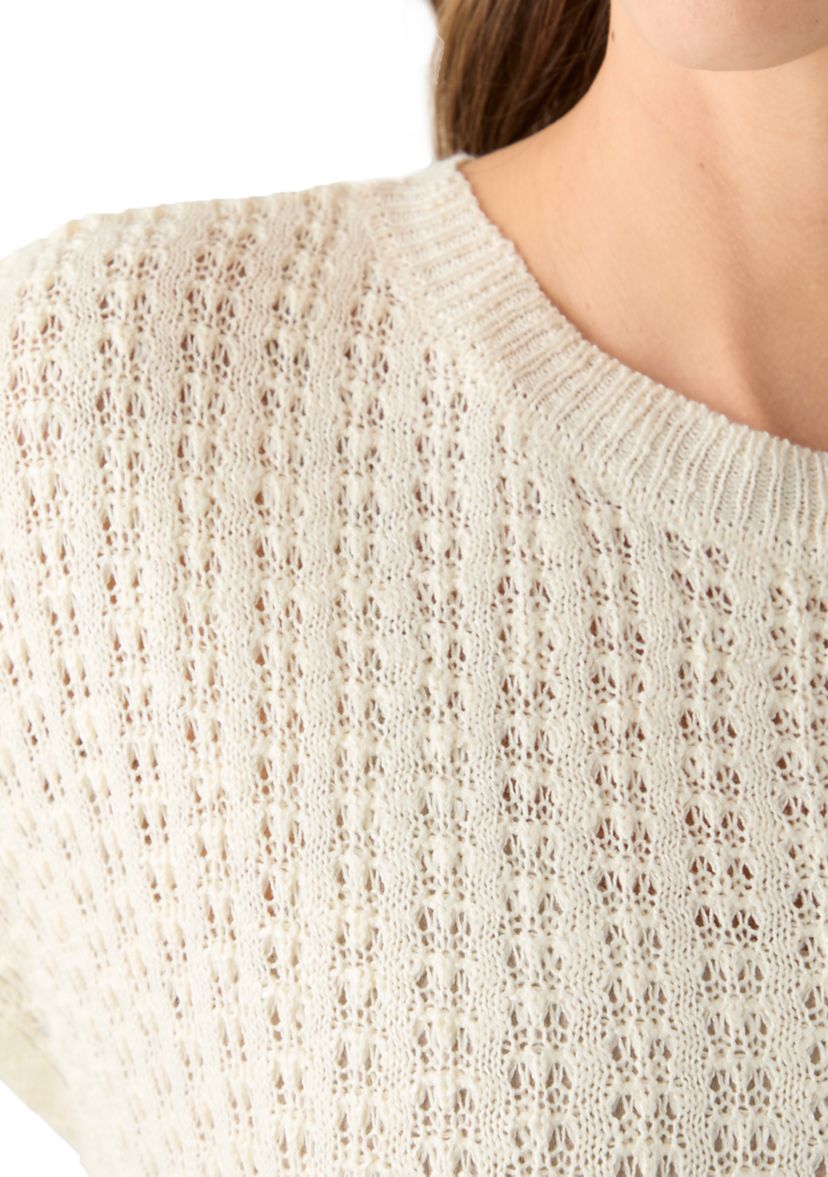 Womens Crochet Knit Sweater