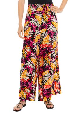 Women's Printed Smocked Waist Pants