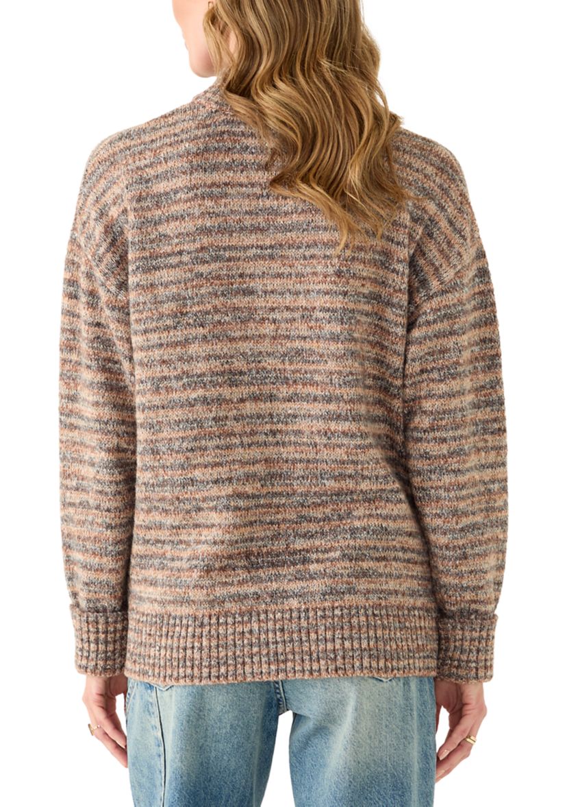 Womens Long Sleeve Mock Neck Sweater 