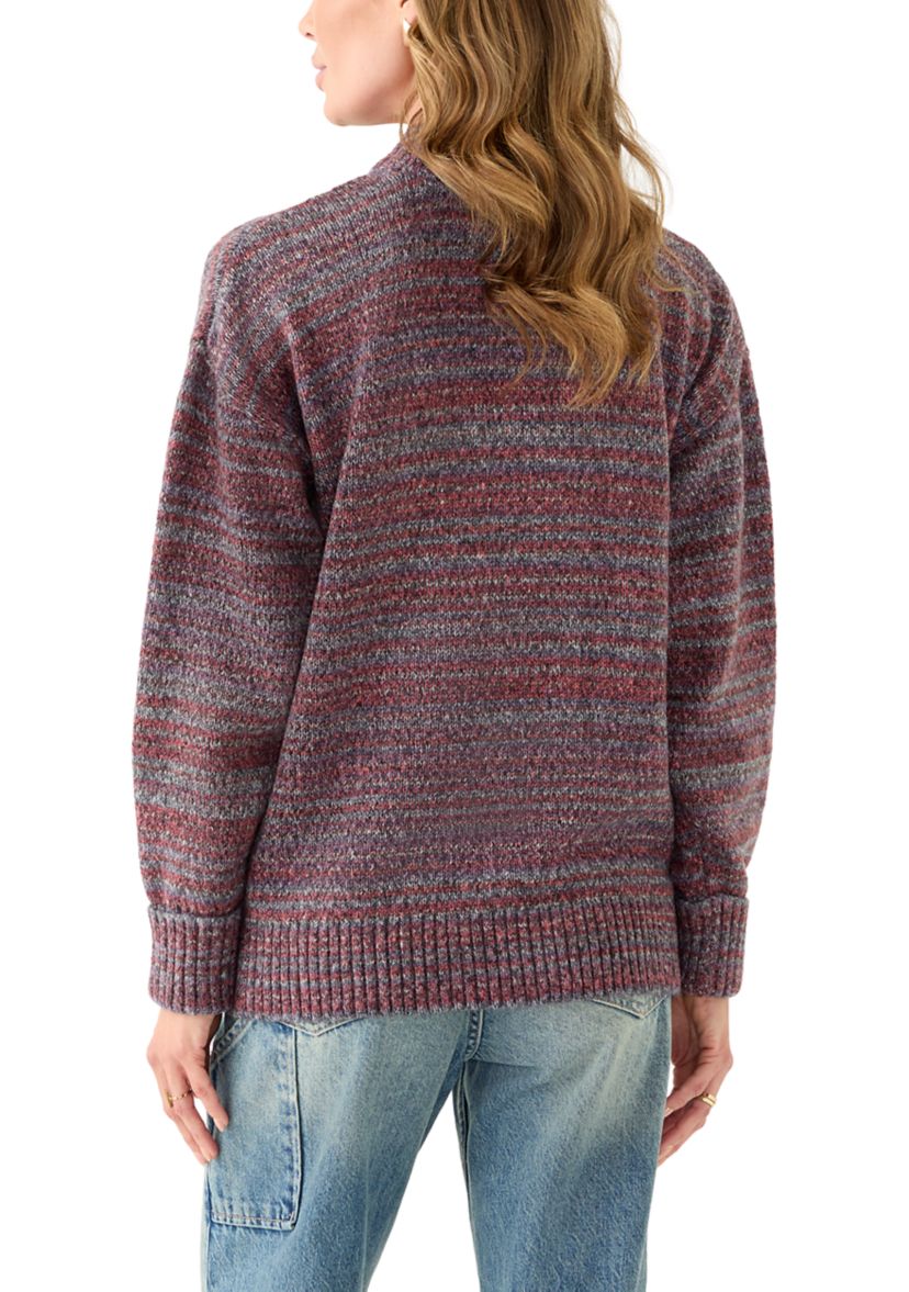 Womens Long Sleeve Mock Neck Sweater 
