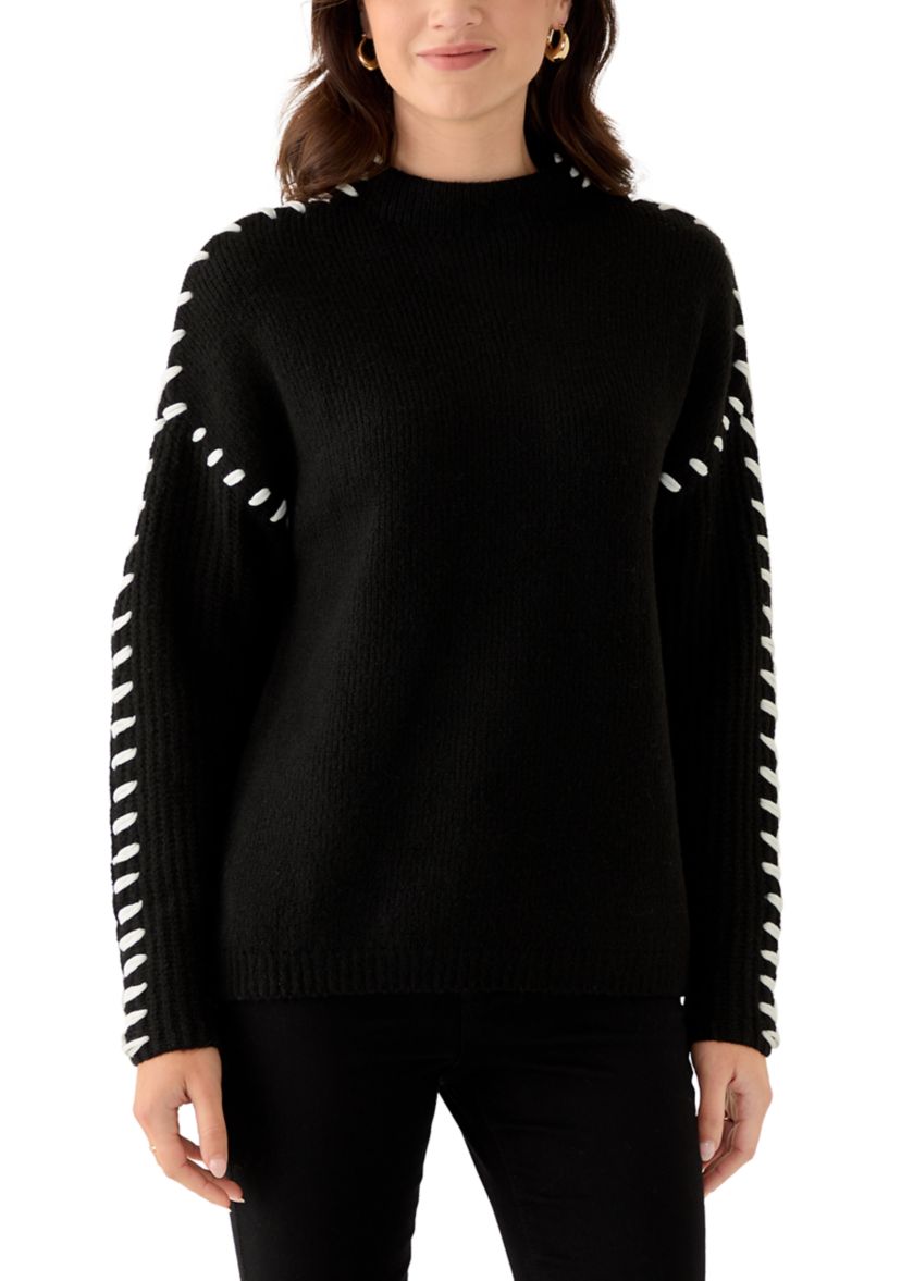 Womens Long Sleeve Stitched Sweater