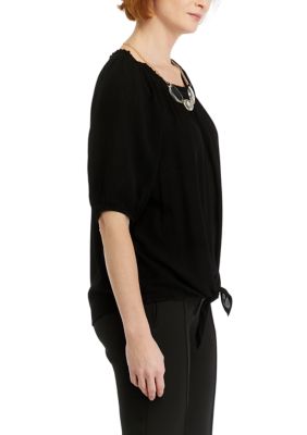 Women's Tie Hem Blouse