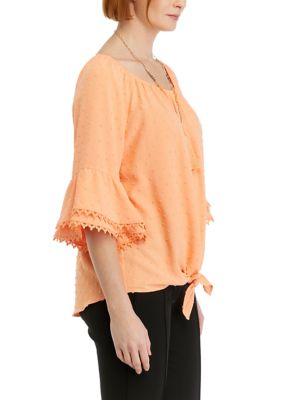 Women's Lace Trim Blouse