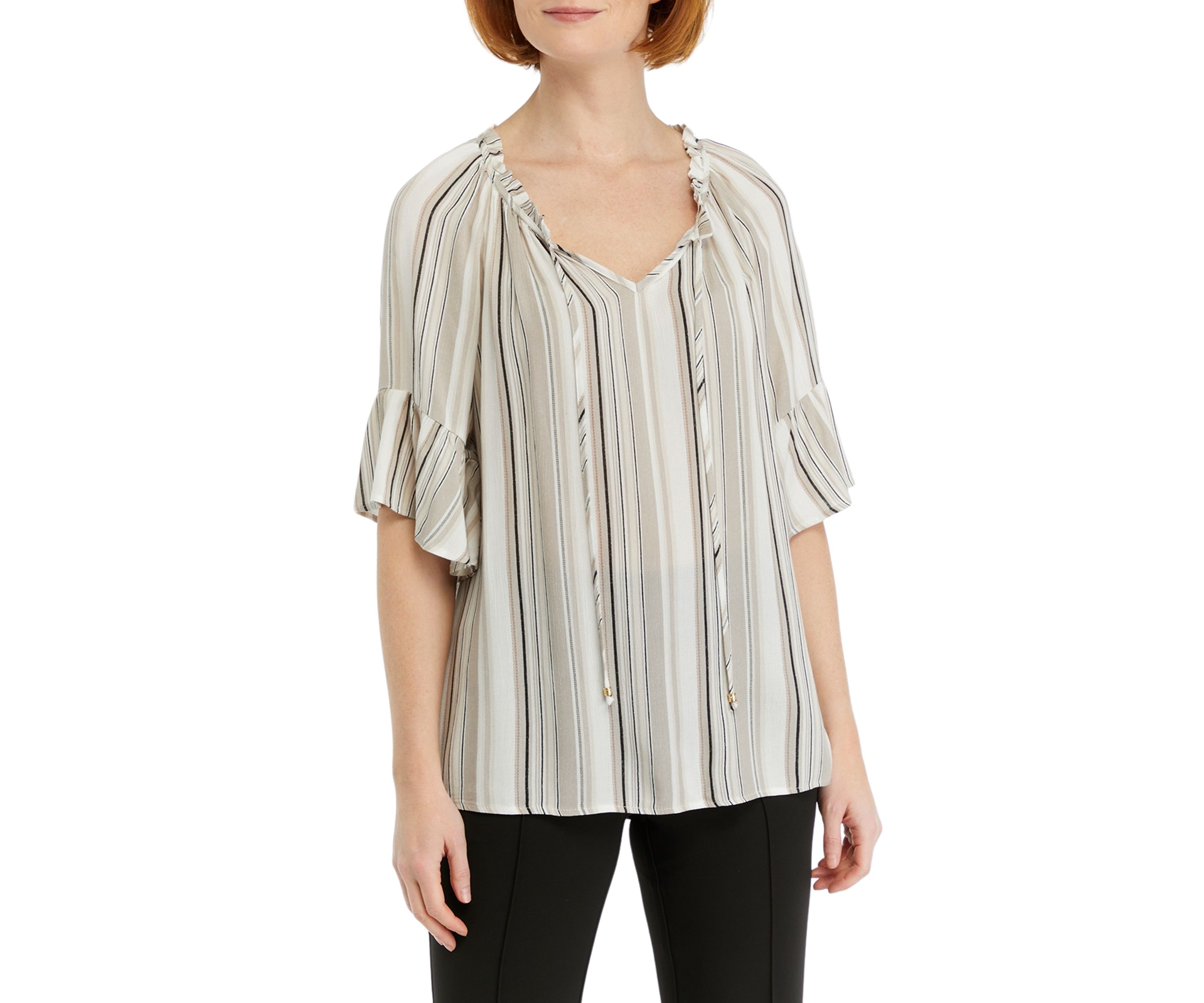 Womens Striped Blouse