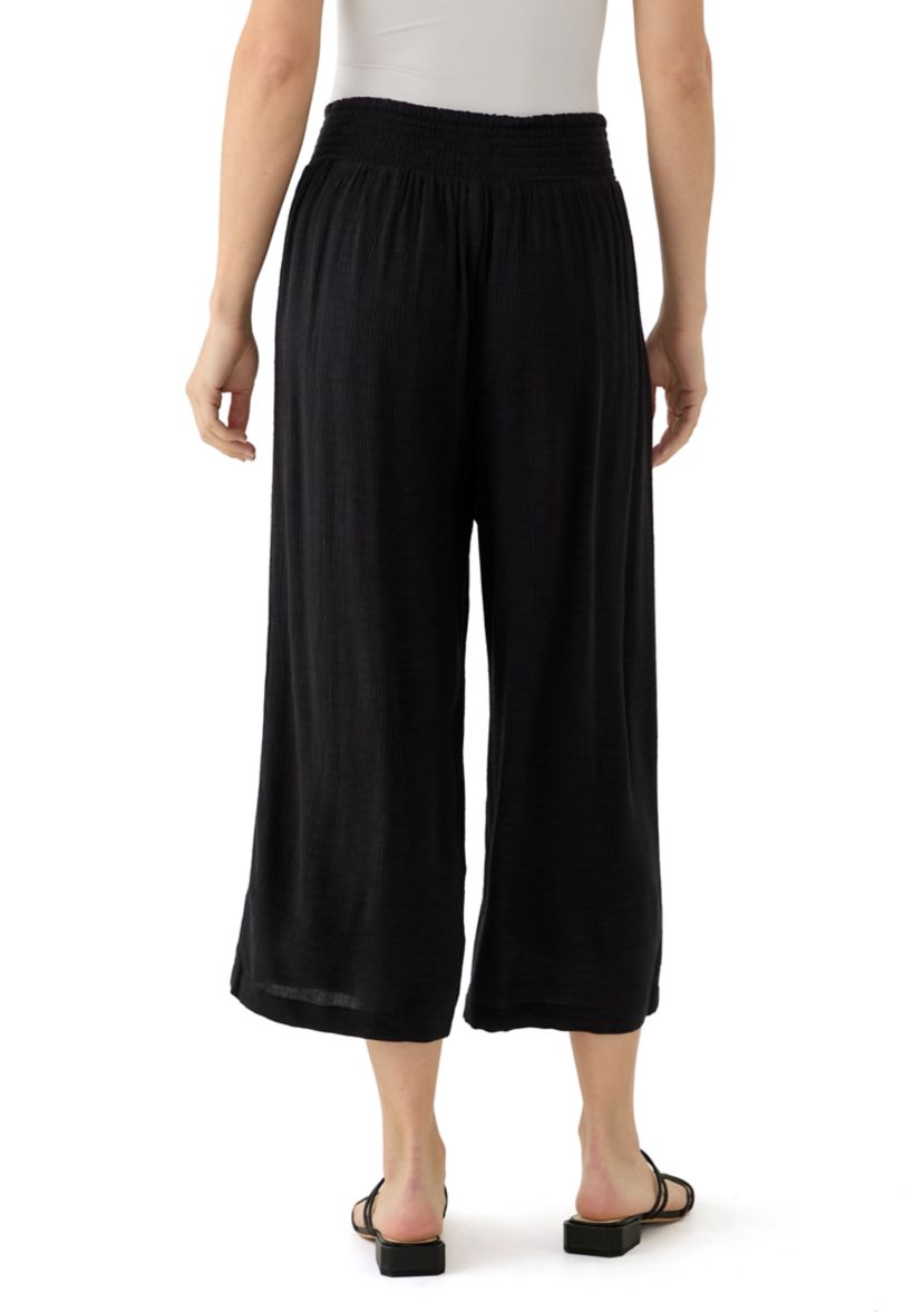 Womens Solid Pull On Pants