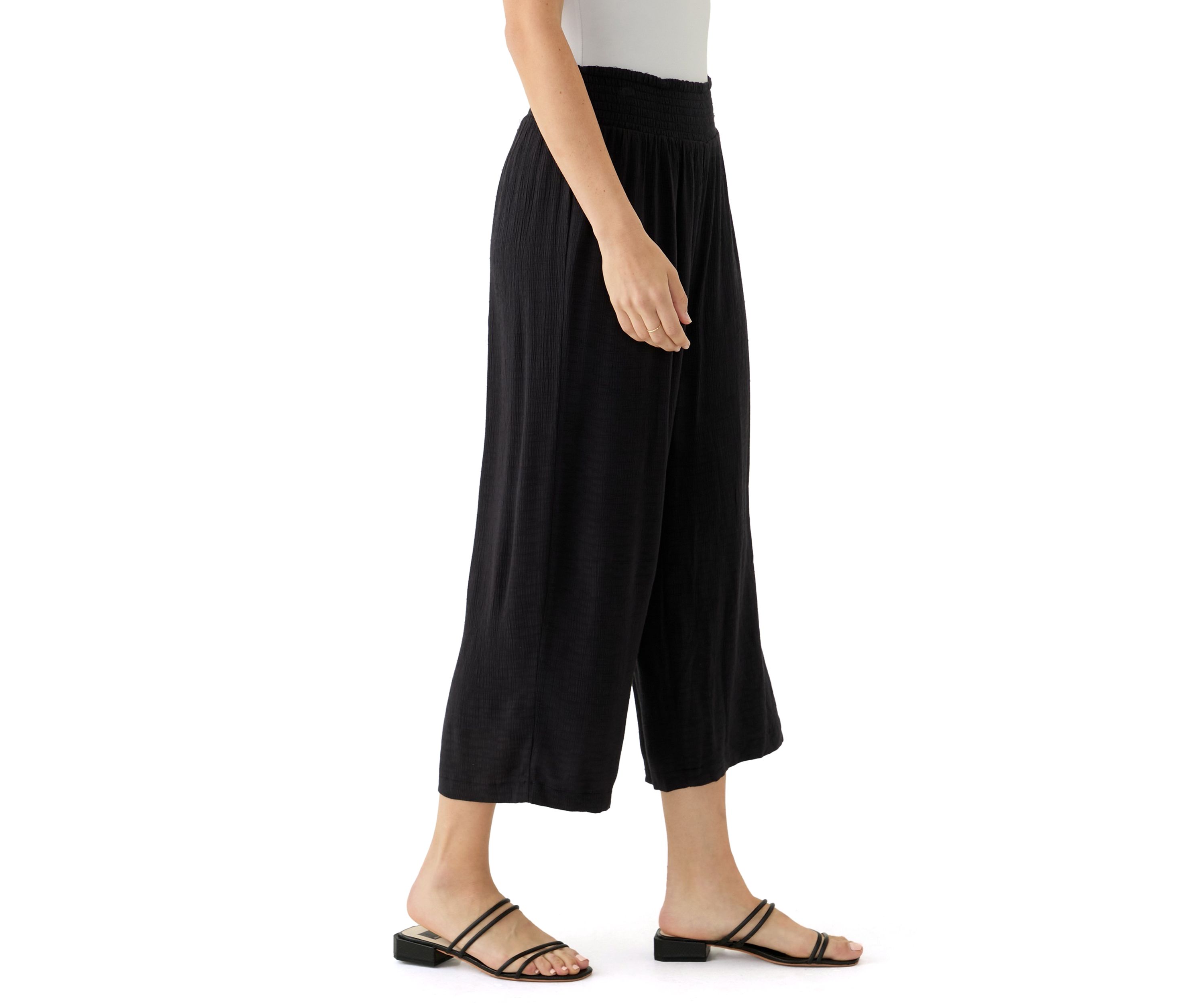 Womens Solid Pull On Pants
