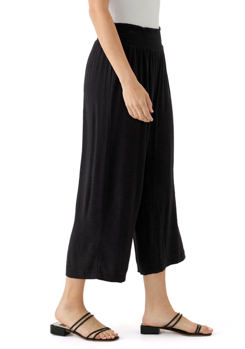 Womens Solid Pull On Pants