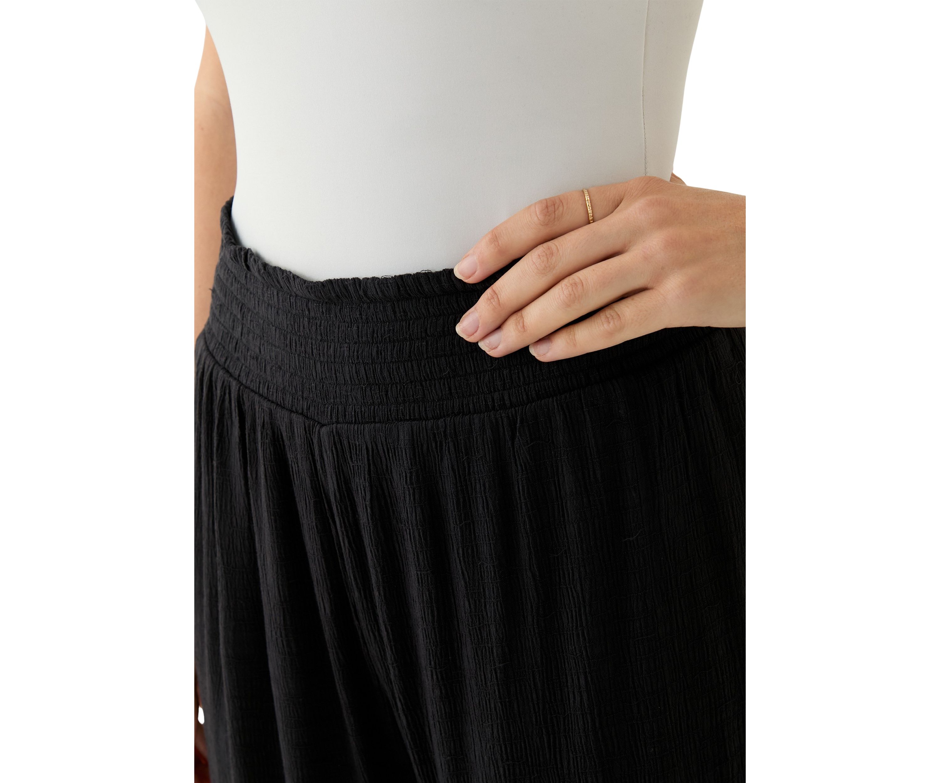 Womens Solid Pull On Pants