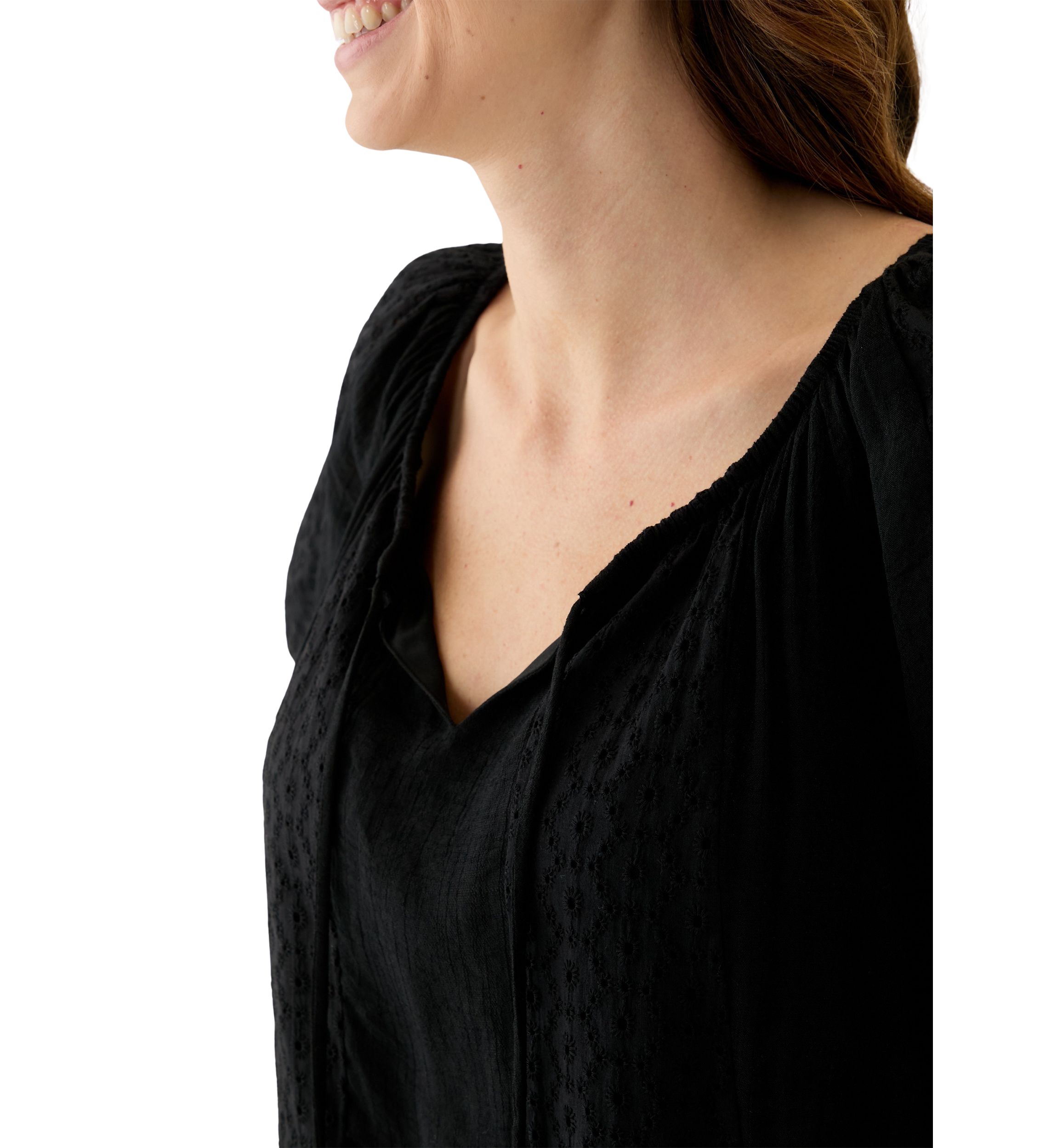 Womens Short Sleeve Peasant Blouse