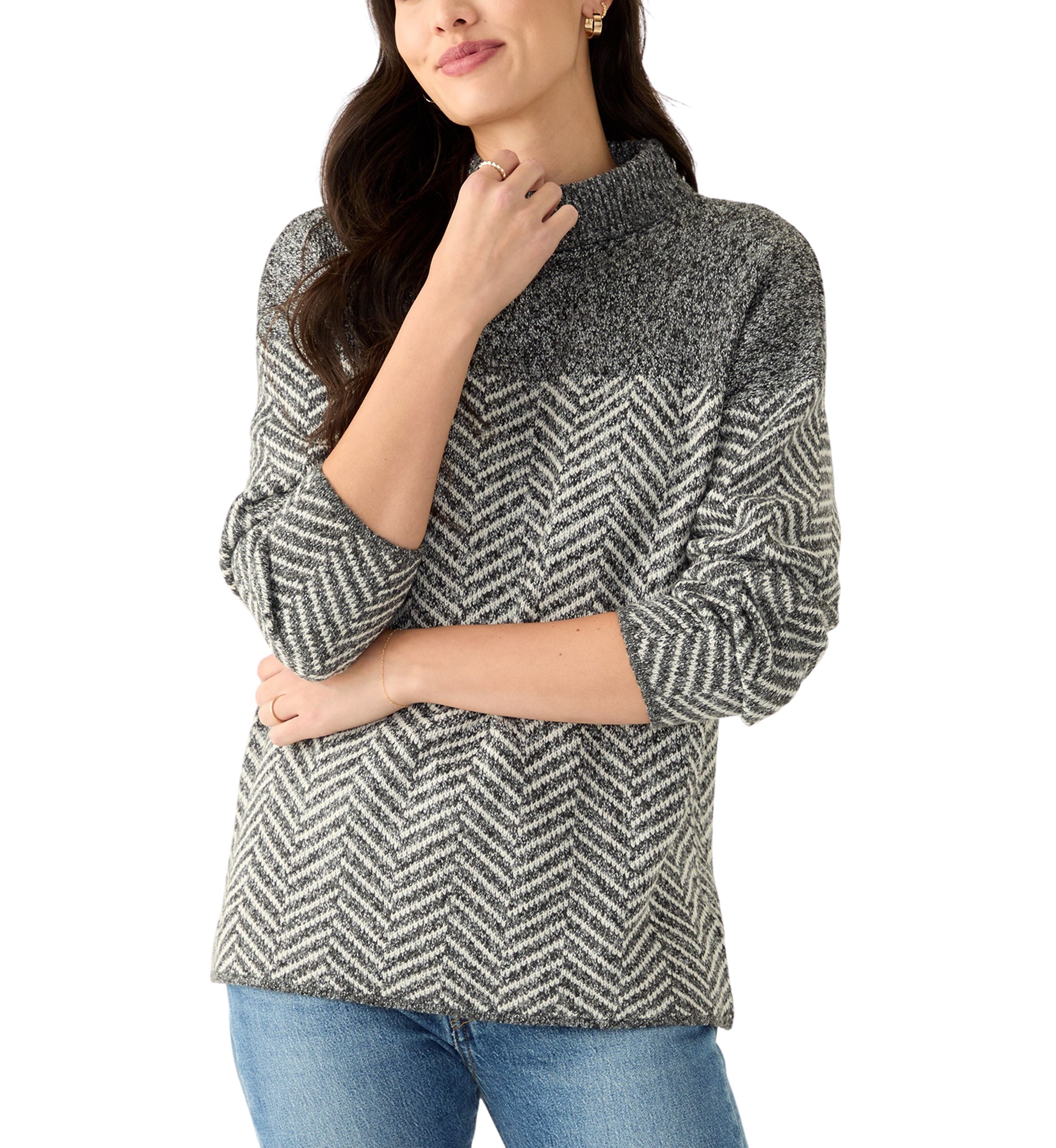 Womens Herringbone Sweater