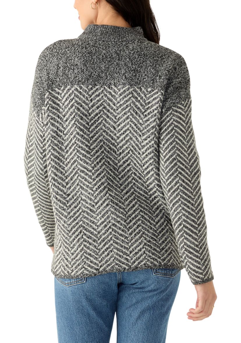 Womens Herringbone Sweater