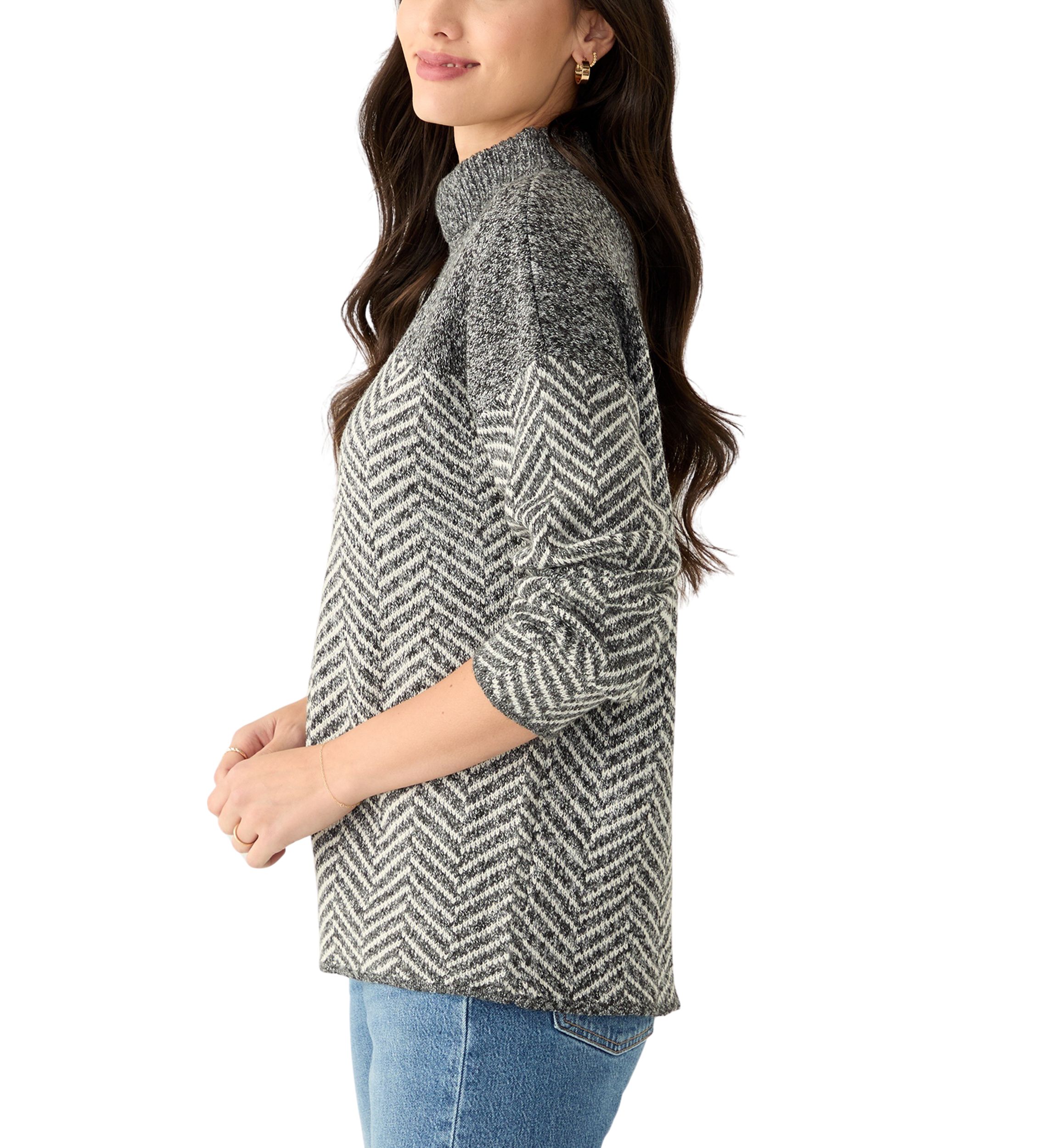 Womens Herringbone Sweater