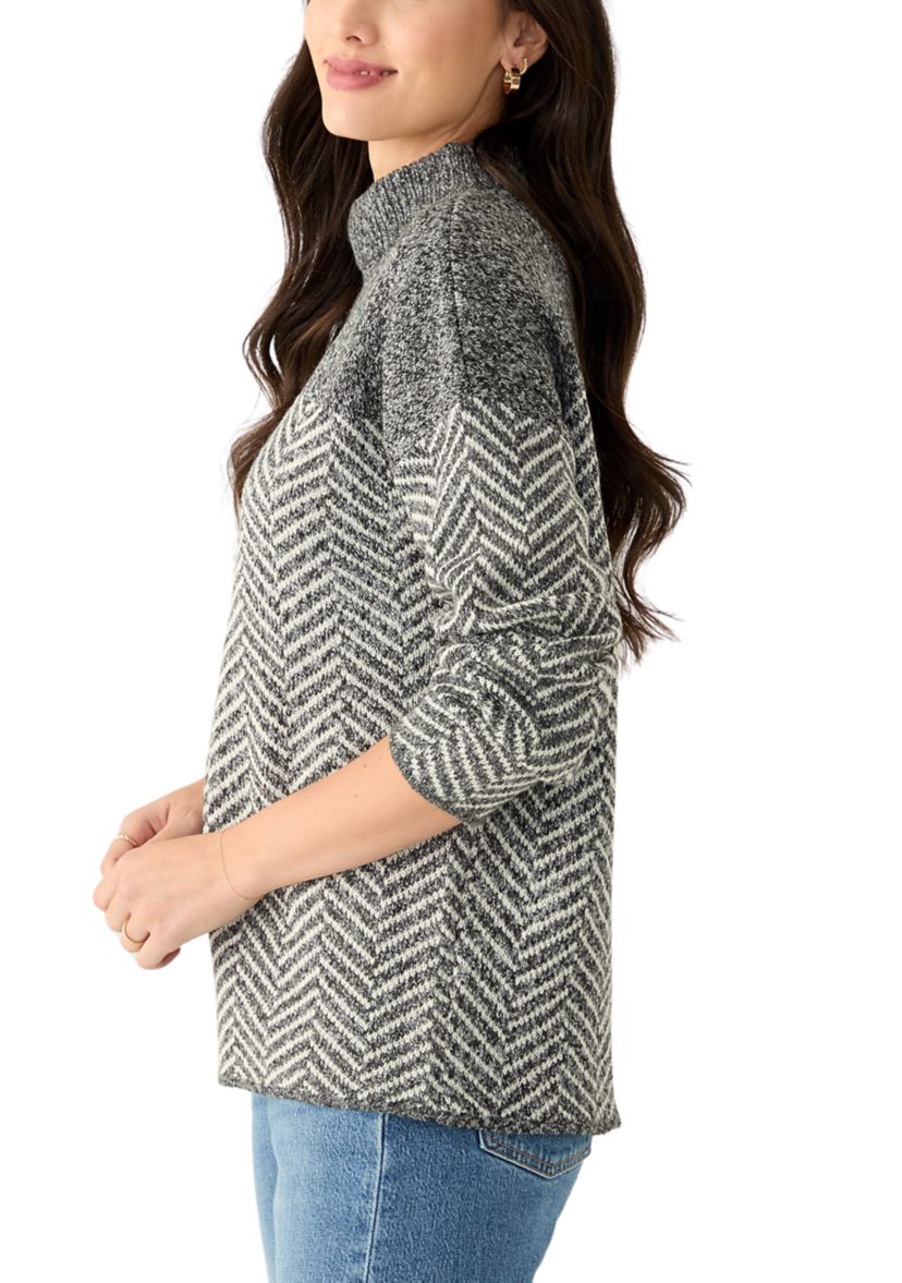 Womens Herringbone Sweater