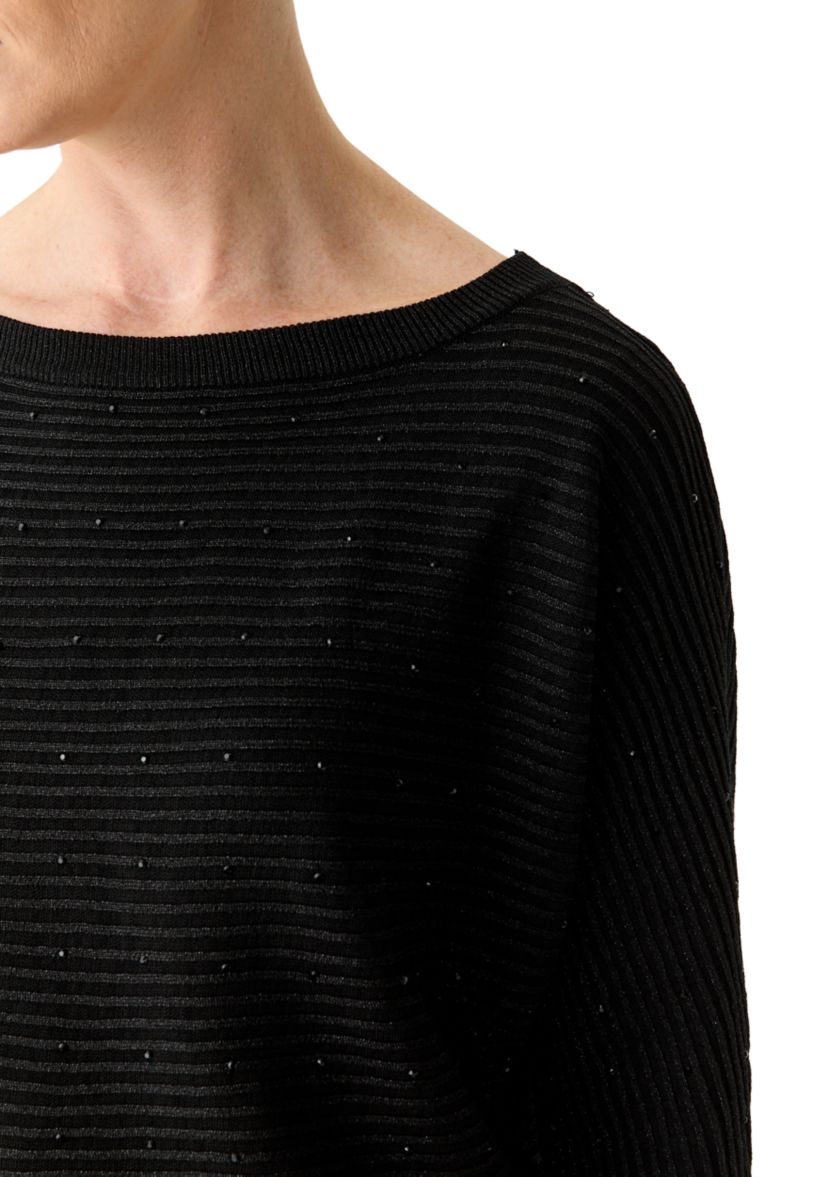 Womens 3/4 Sleeve Shine Dolman Sweater 