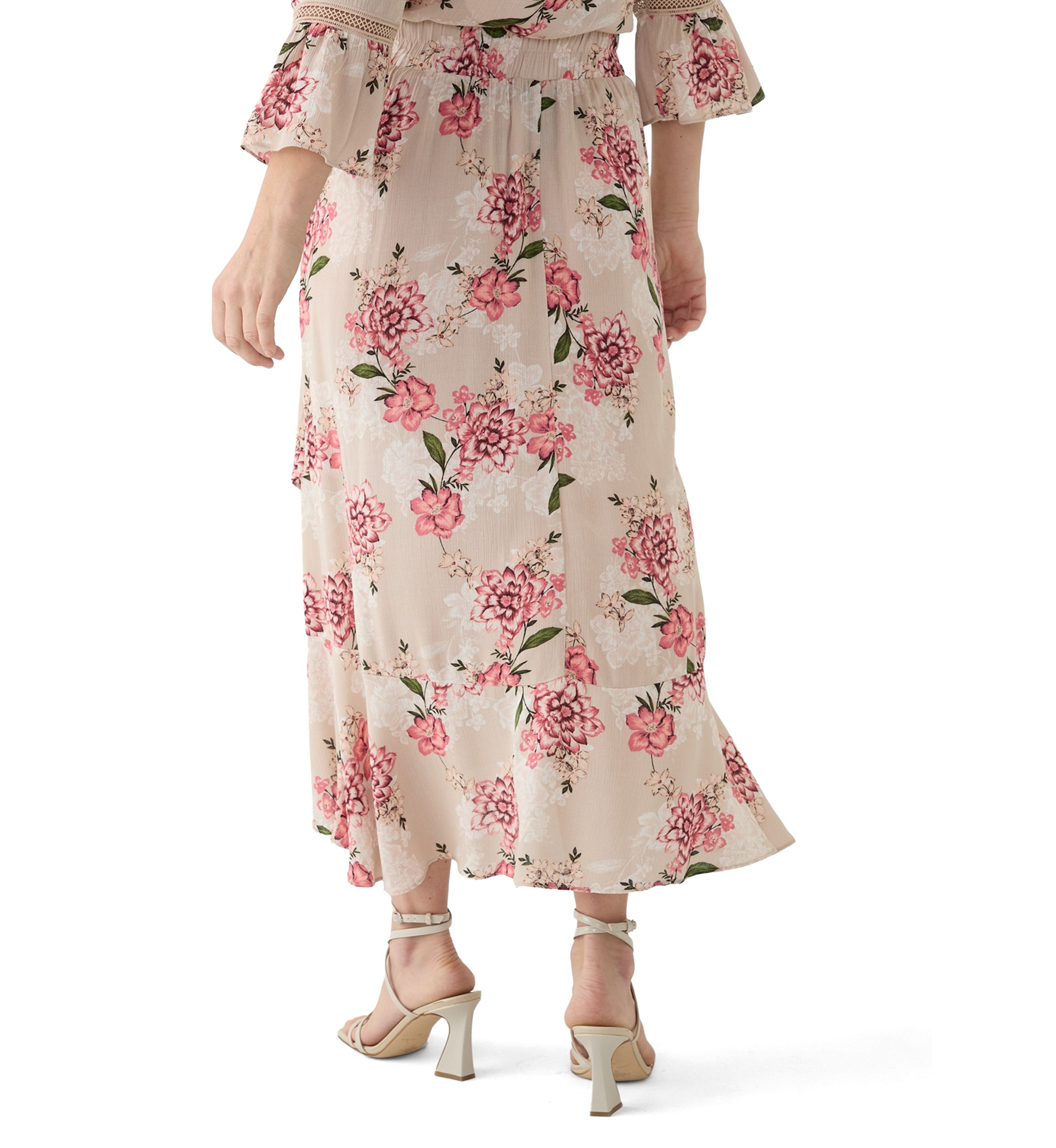 Womens Printed Wrap Skirt