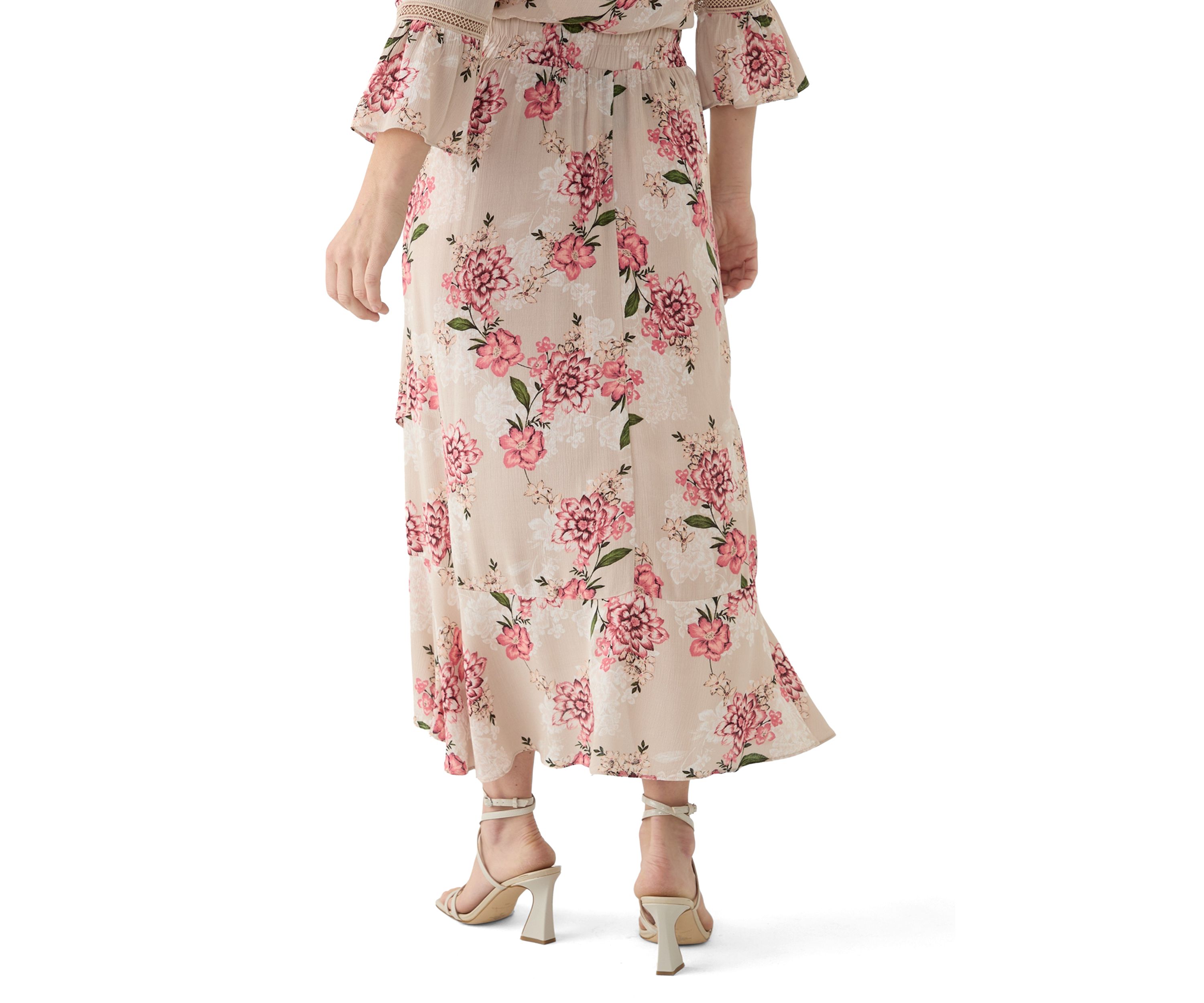 Womens Printed Wrap Skirt