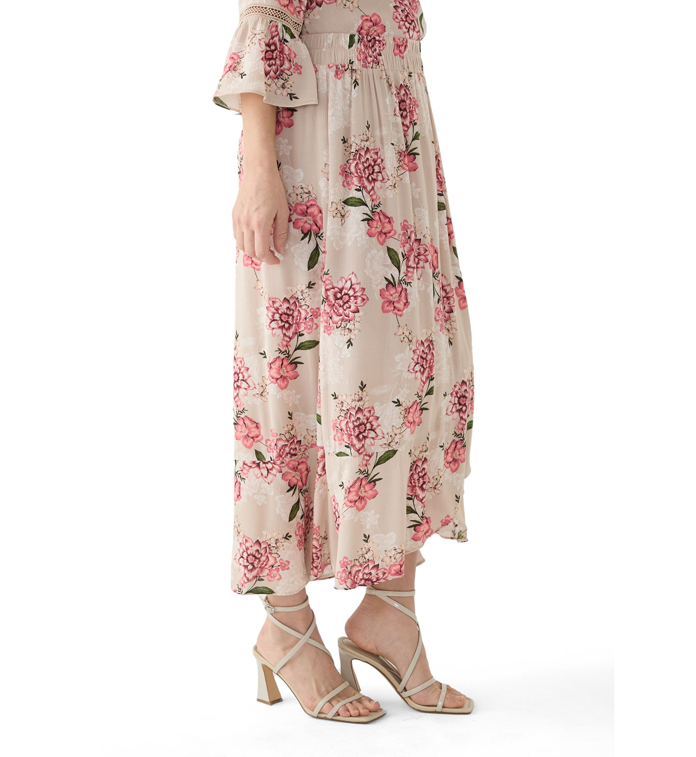 Womens Printed Wrap Skirt