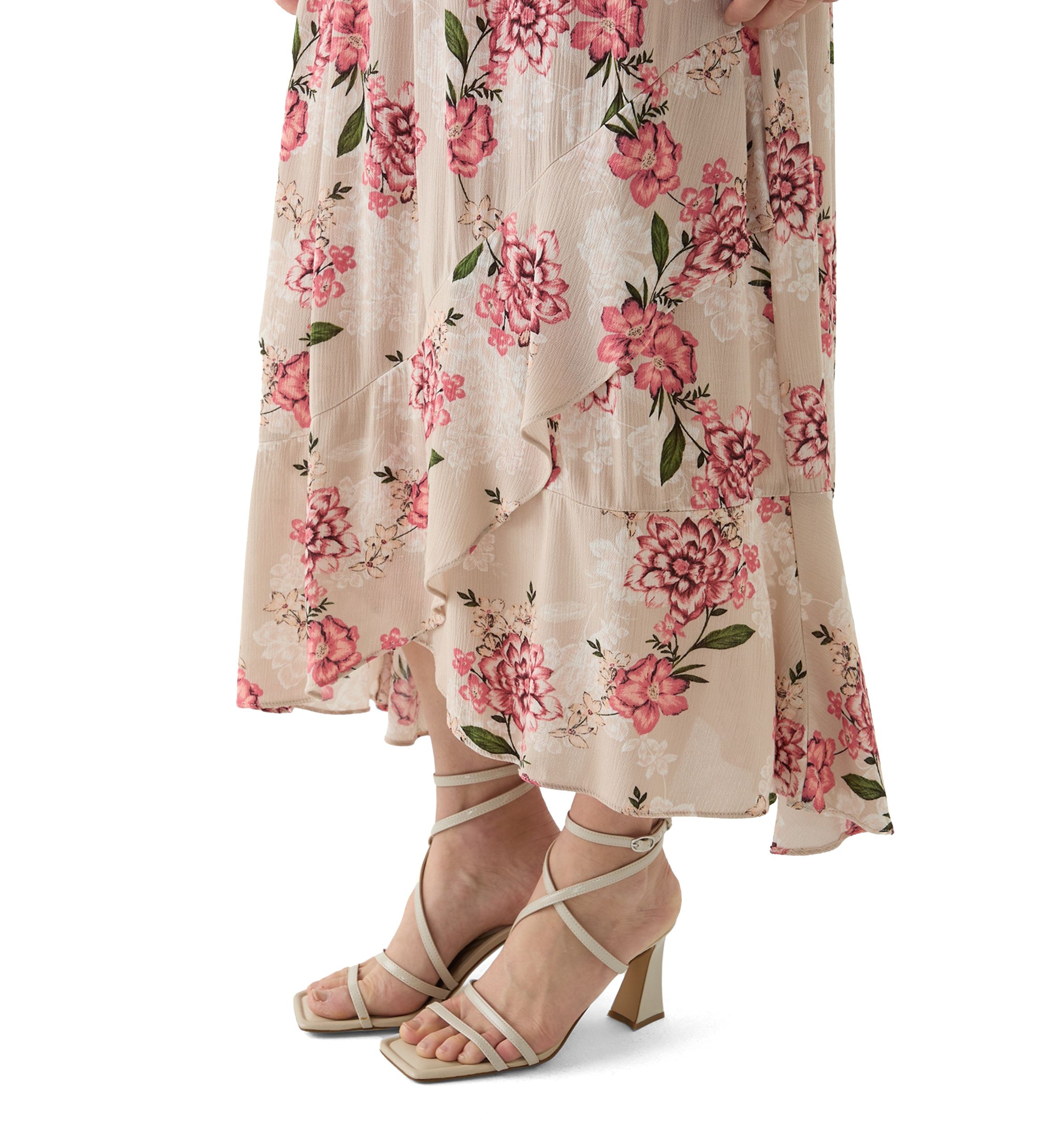 Womens Printed Wrap Skirt