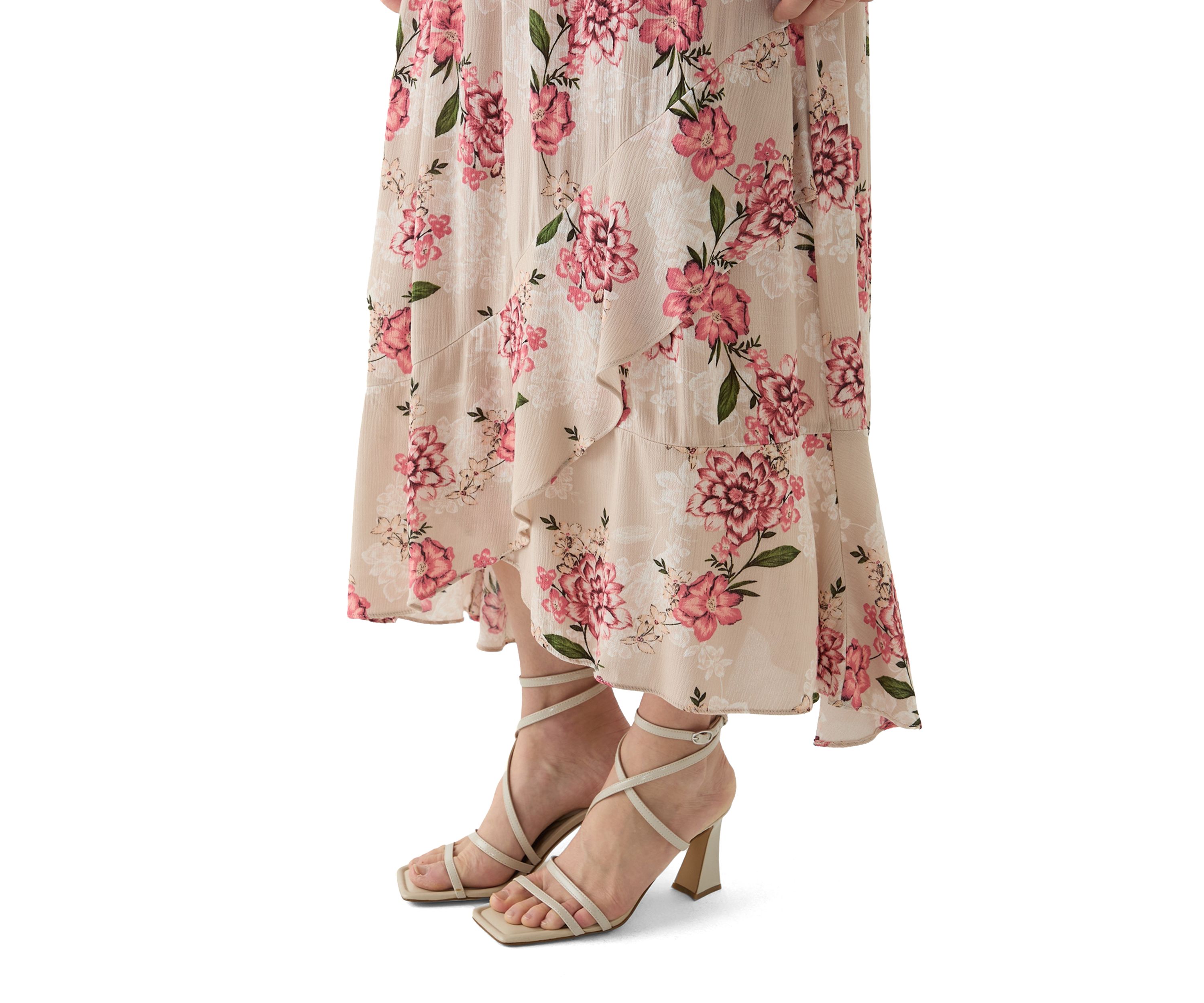 Womens Printed Wrap Skirt