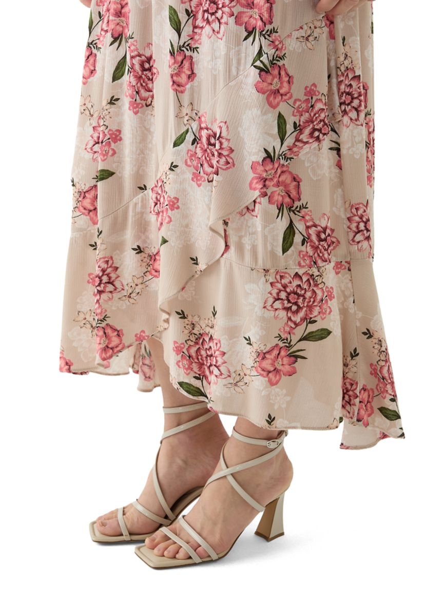 Womens Printed Wrap Skirt