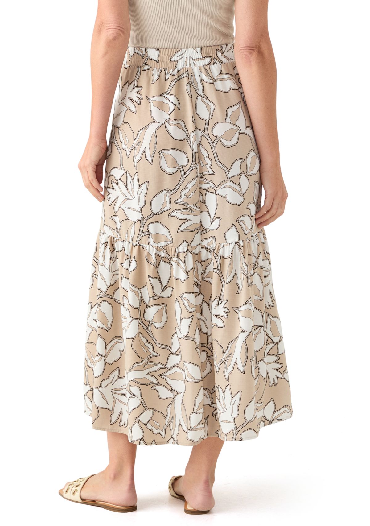 Womens Printed Maxi Skirt