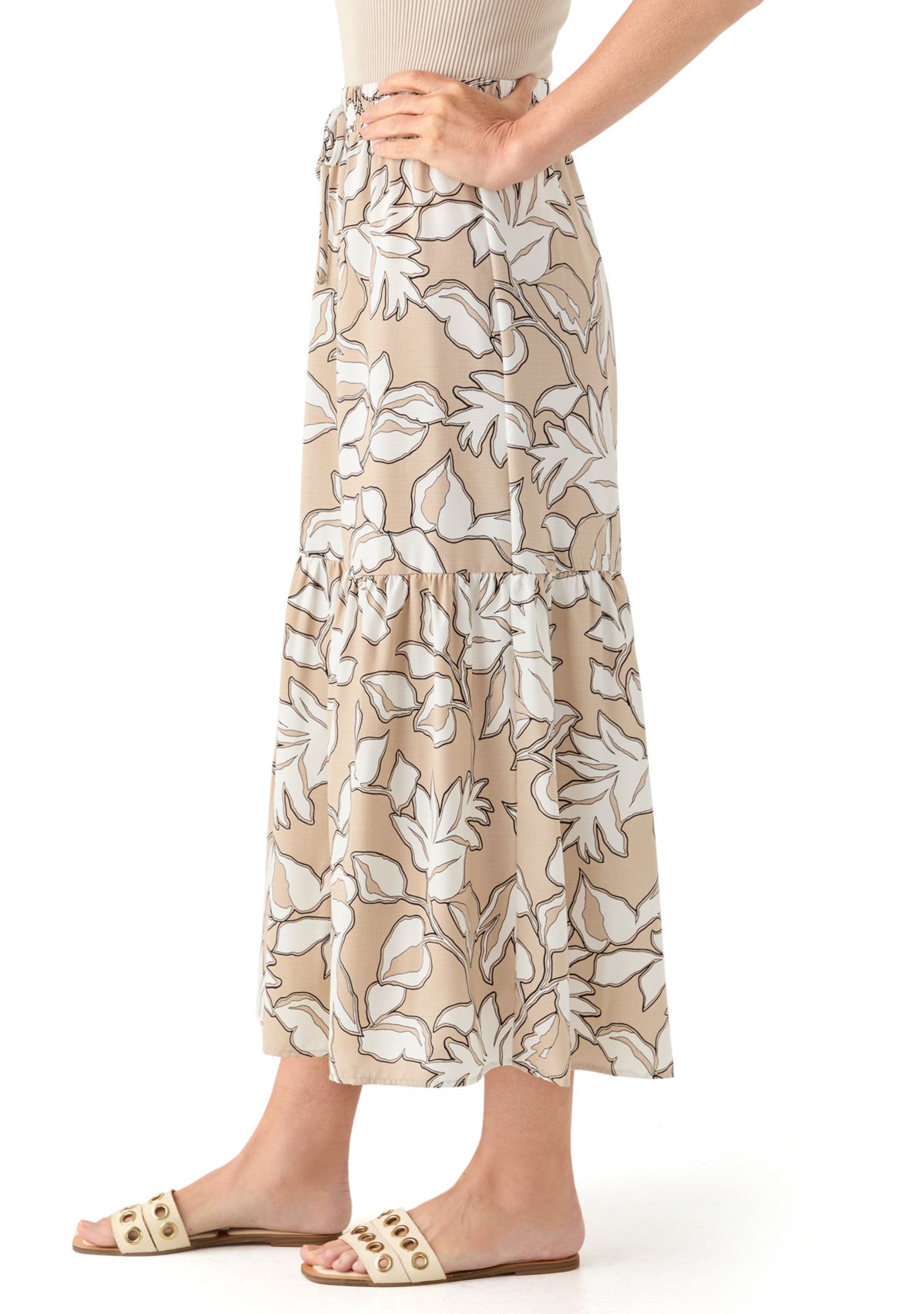 Womens Printed Maxi Skirt