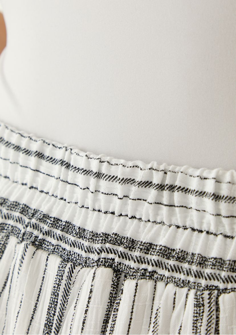 Womens Pull On Striped Trousers 