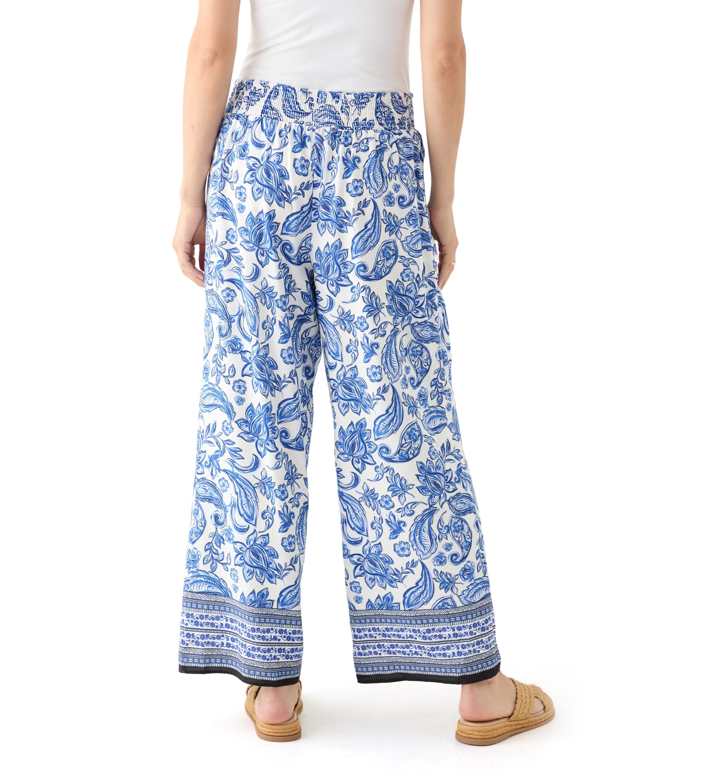 Womens Printed Pull On Pants