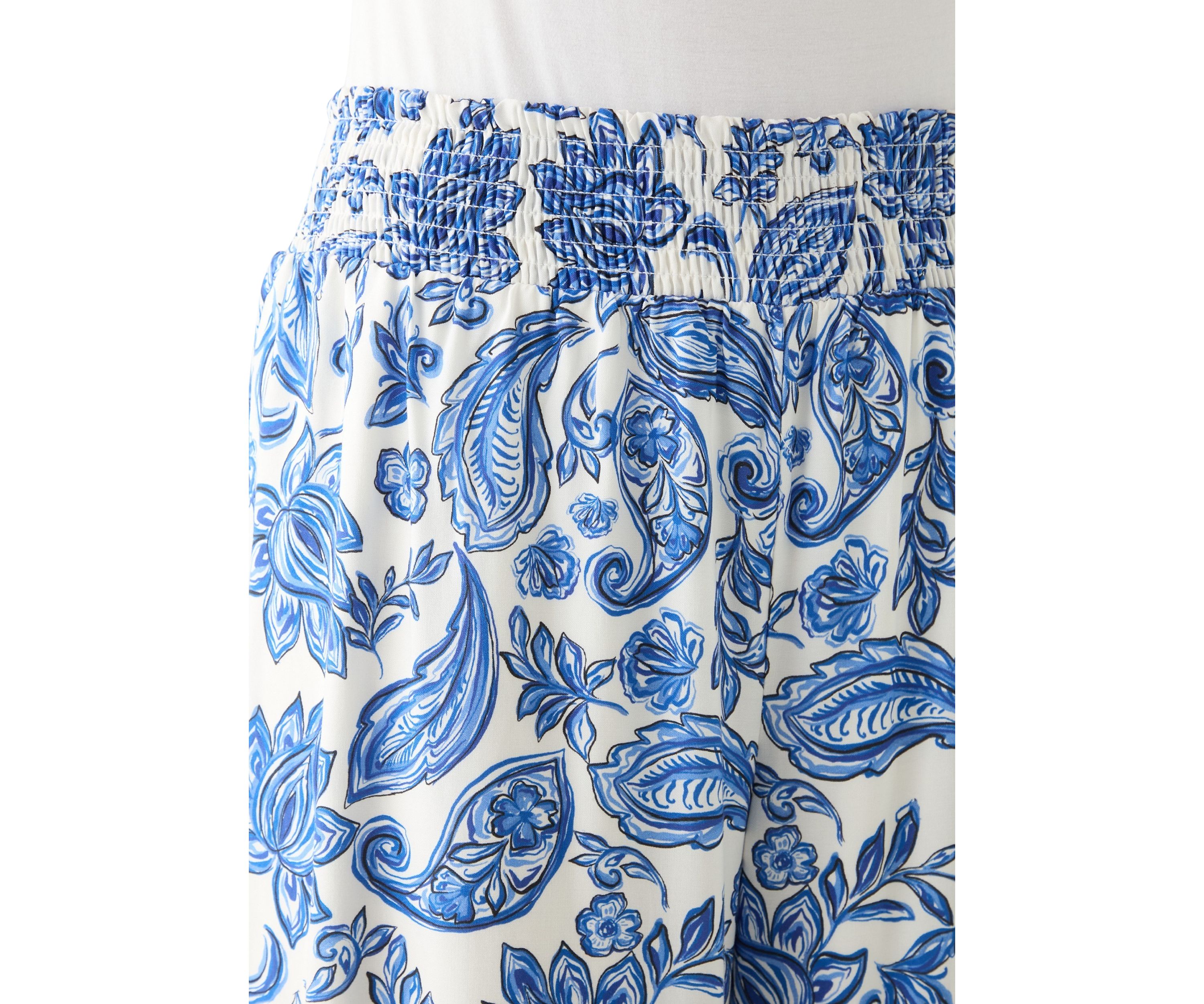 Womens Printed Pull On Pants