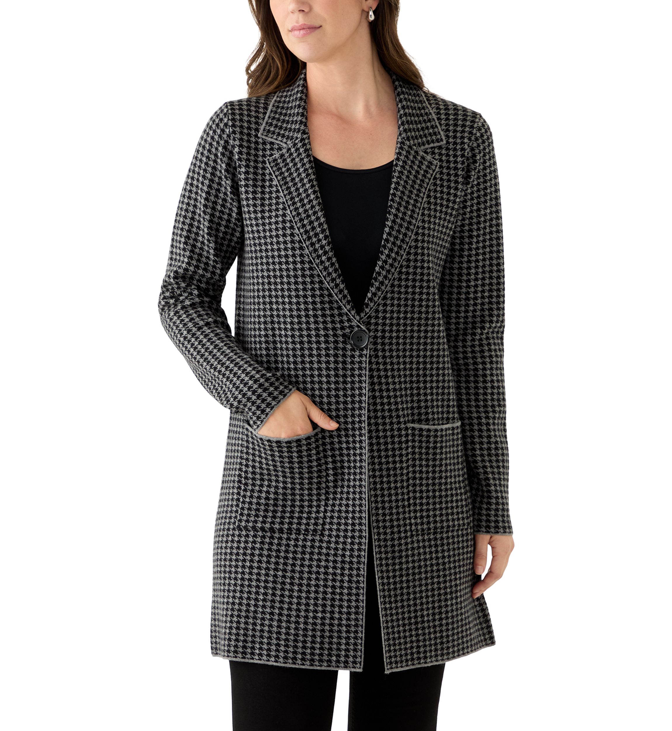 knee length dresses for ladies Wrap Jacket Pea Coat White / L
