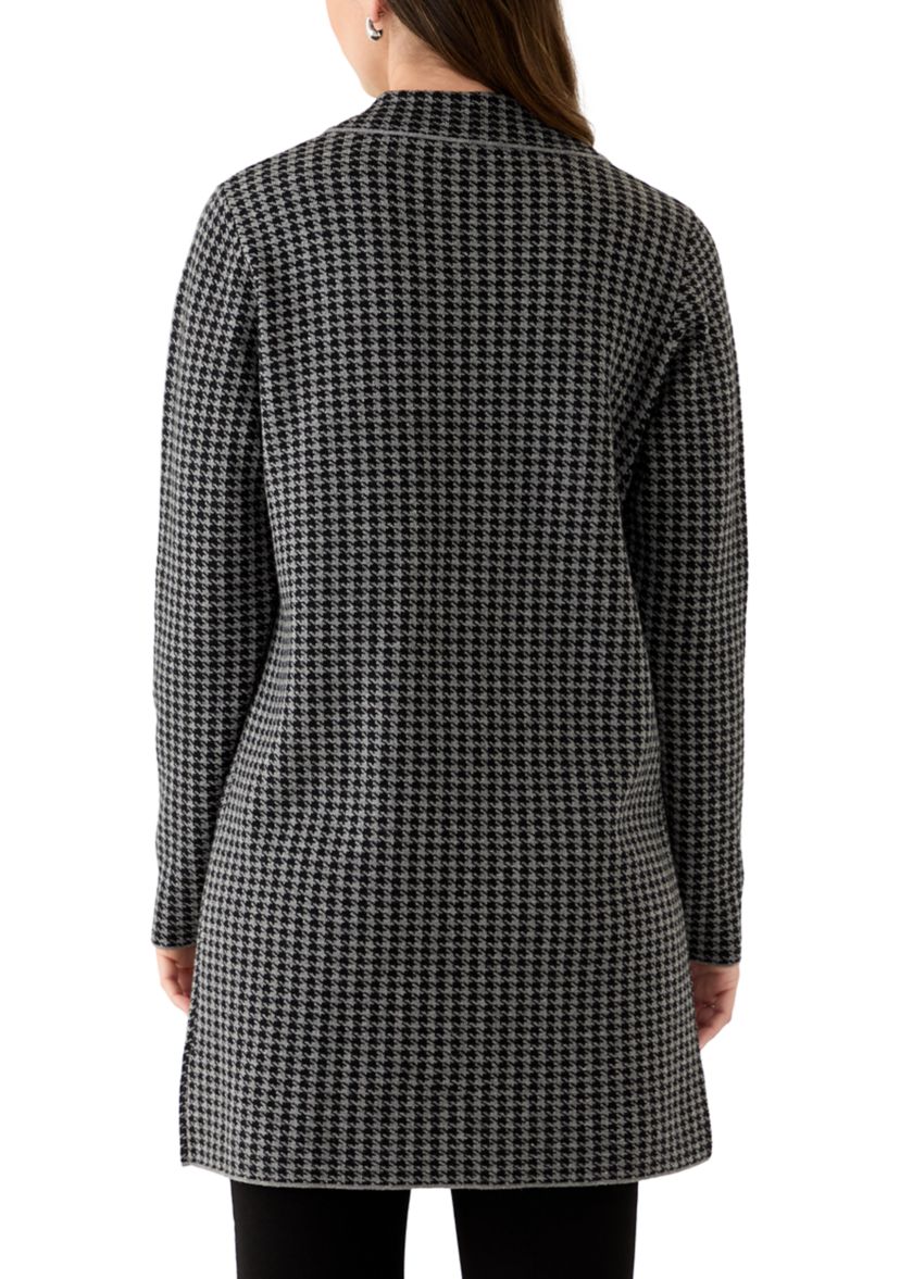 Womens Long Sleeve Printed Coatigan