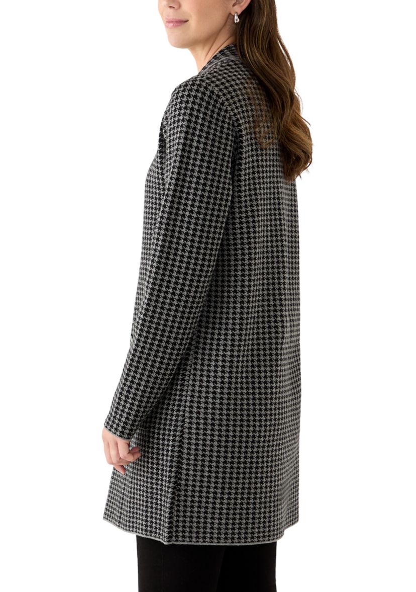 Womens Long Sleeve Printed Coatigan