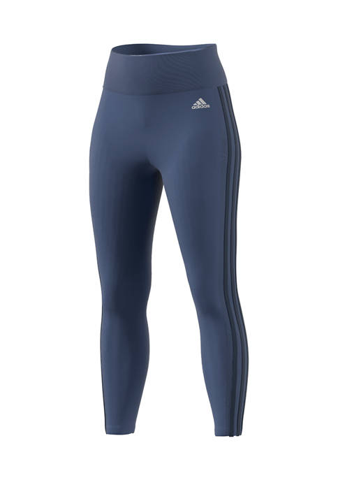 adidas Designed To Move High Rise 3 Stripes 7/8 Sport Tights | belk