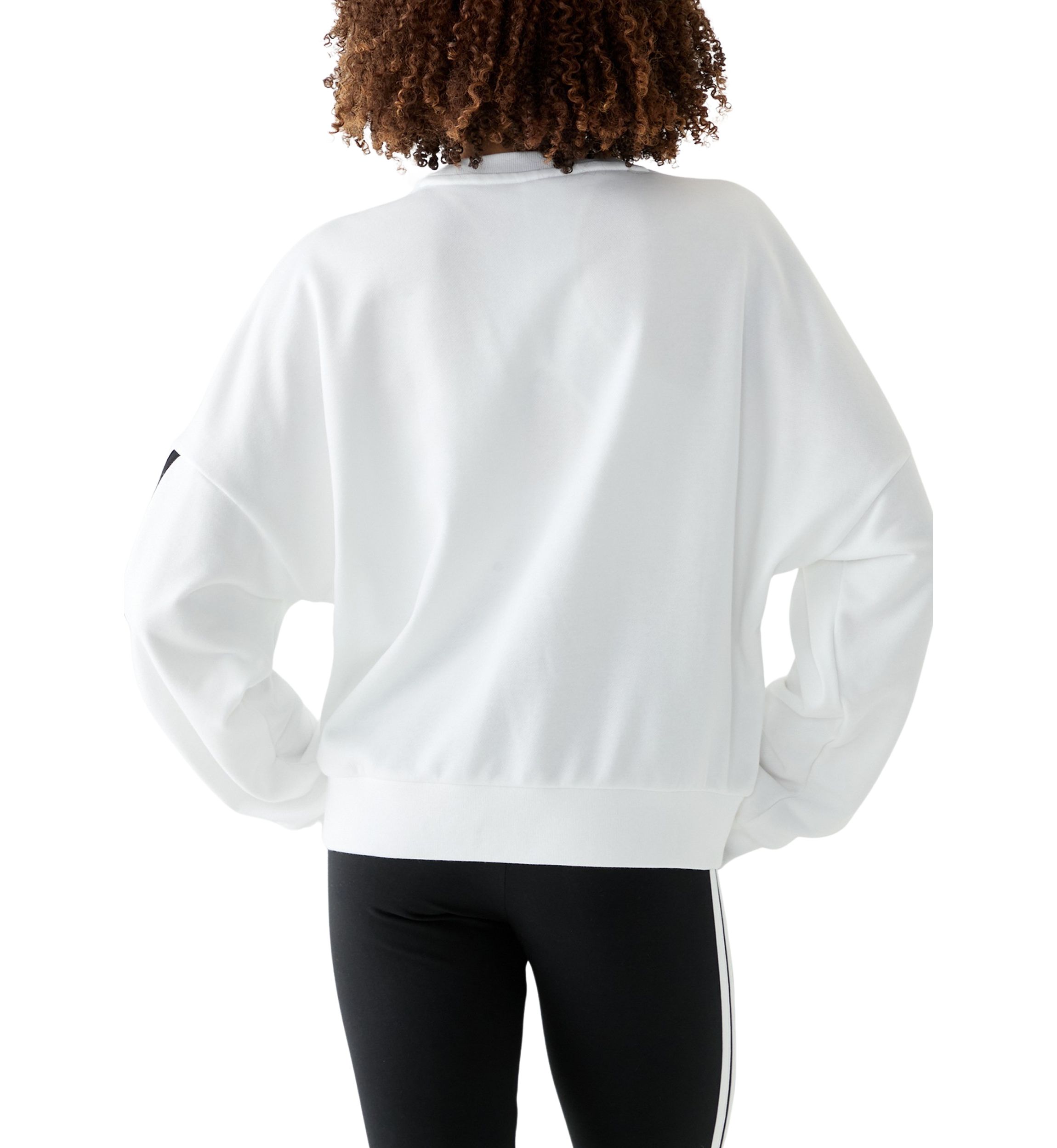 Womens French Terry Pullover Crew Neck Sweatshirt