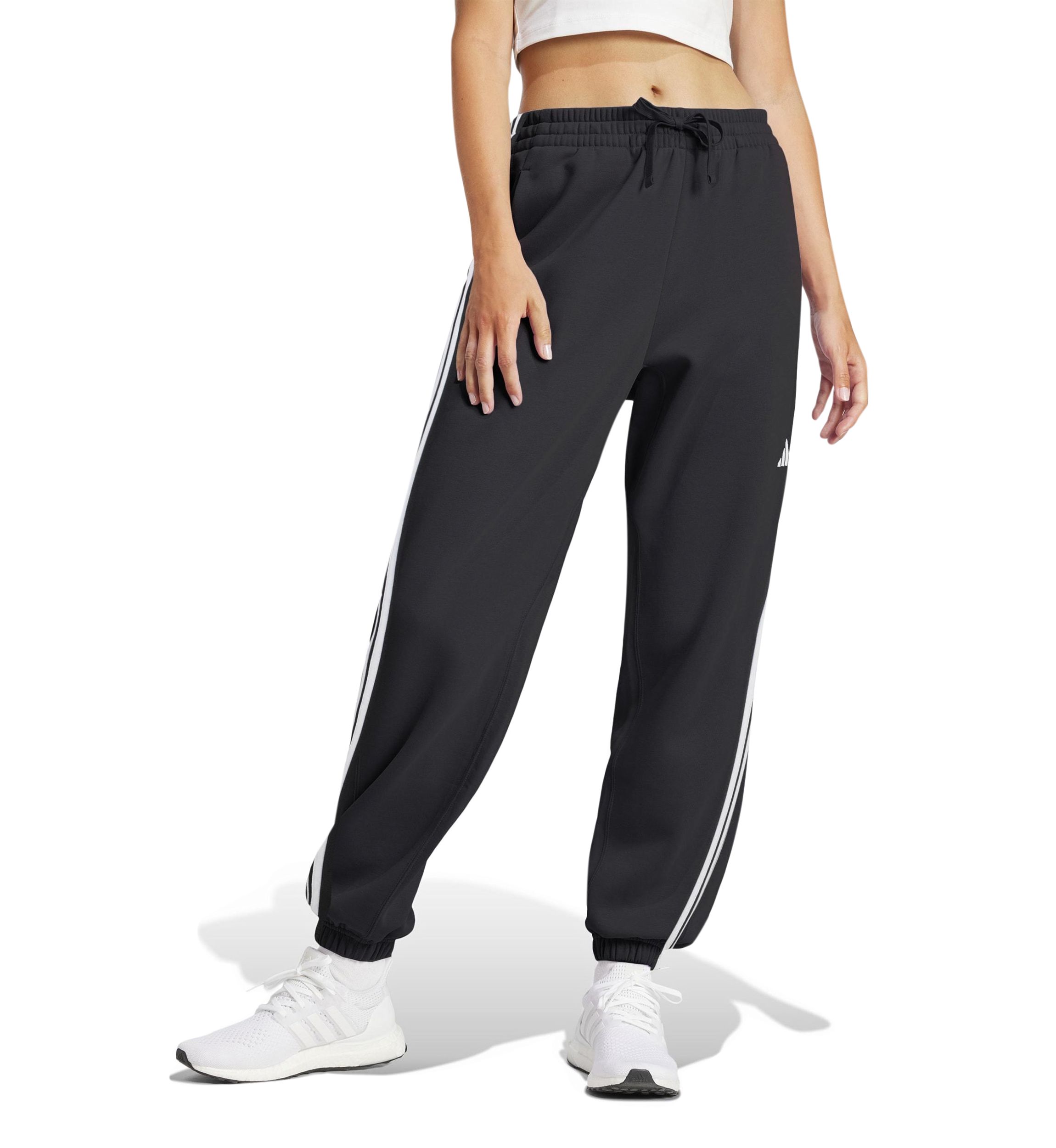 Essentials 3-Stripes French Terry Cuffed Jogger Pants