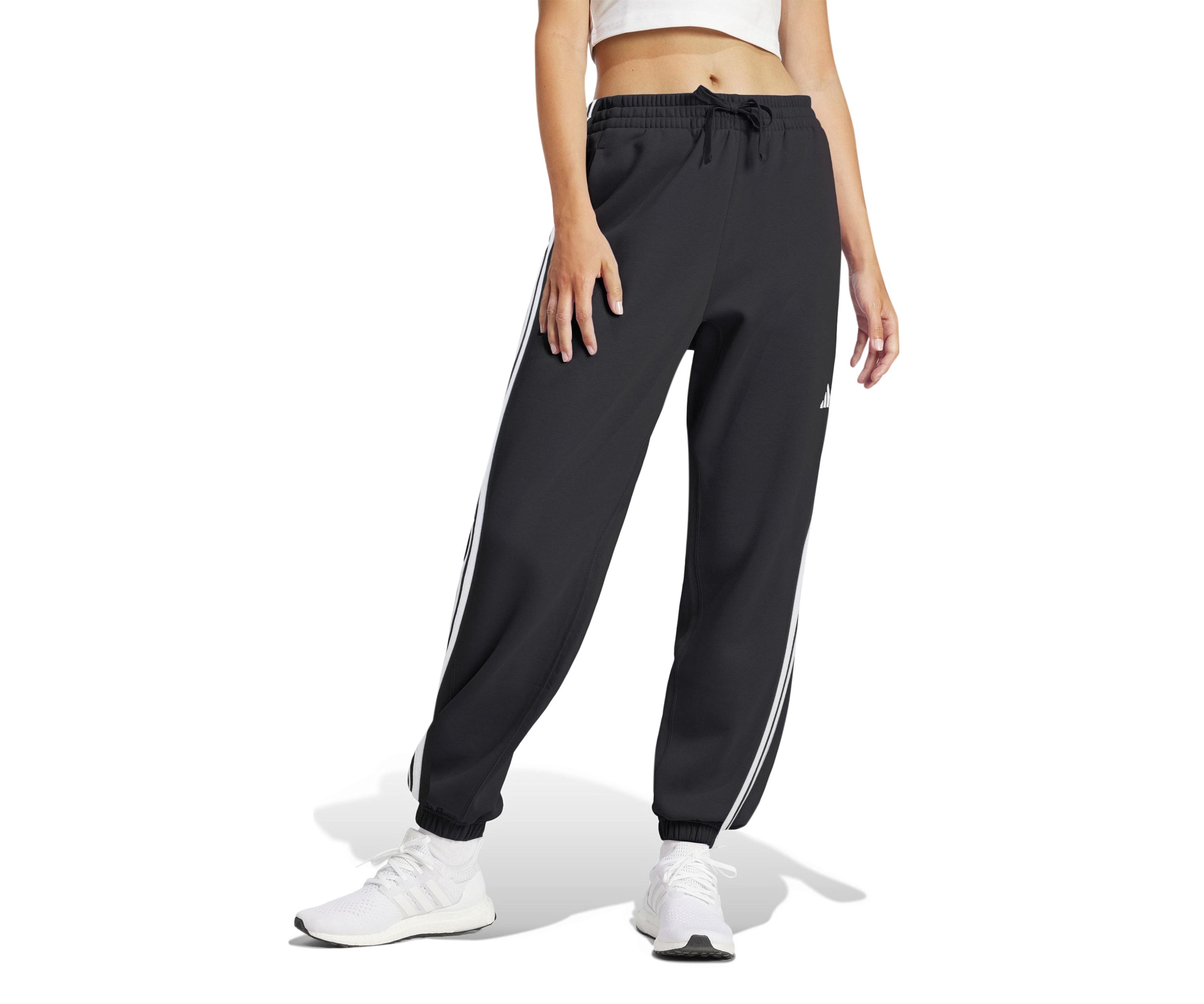 Essentials 3-Stripes French Terry Cuffed Jogger Pants