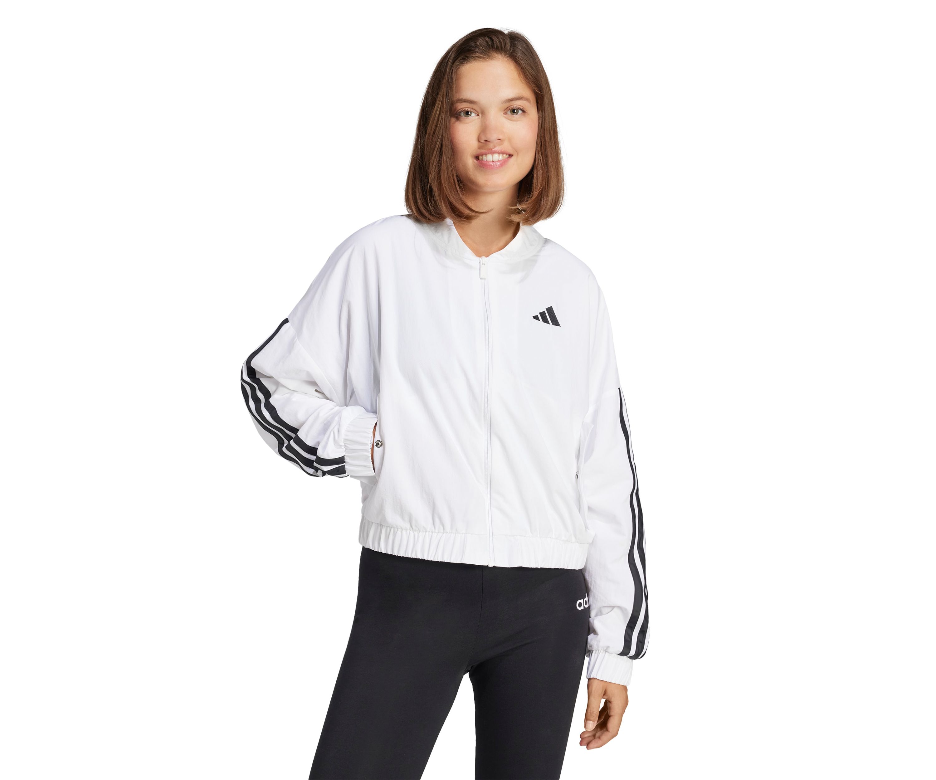 Essentials 3 Stripes Lifestyle Woven Bomber Jacket