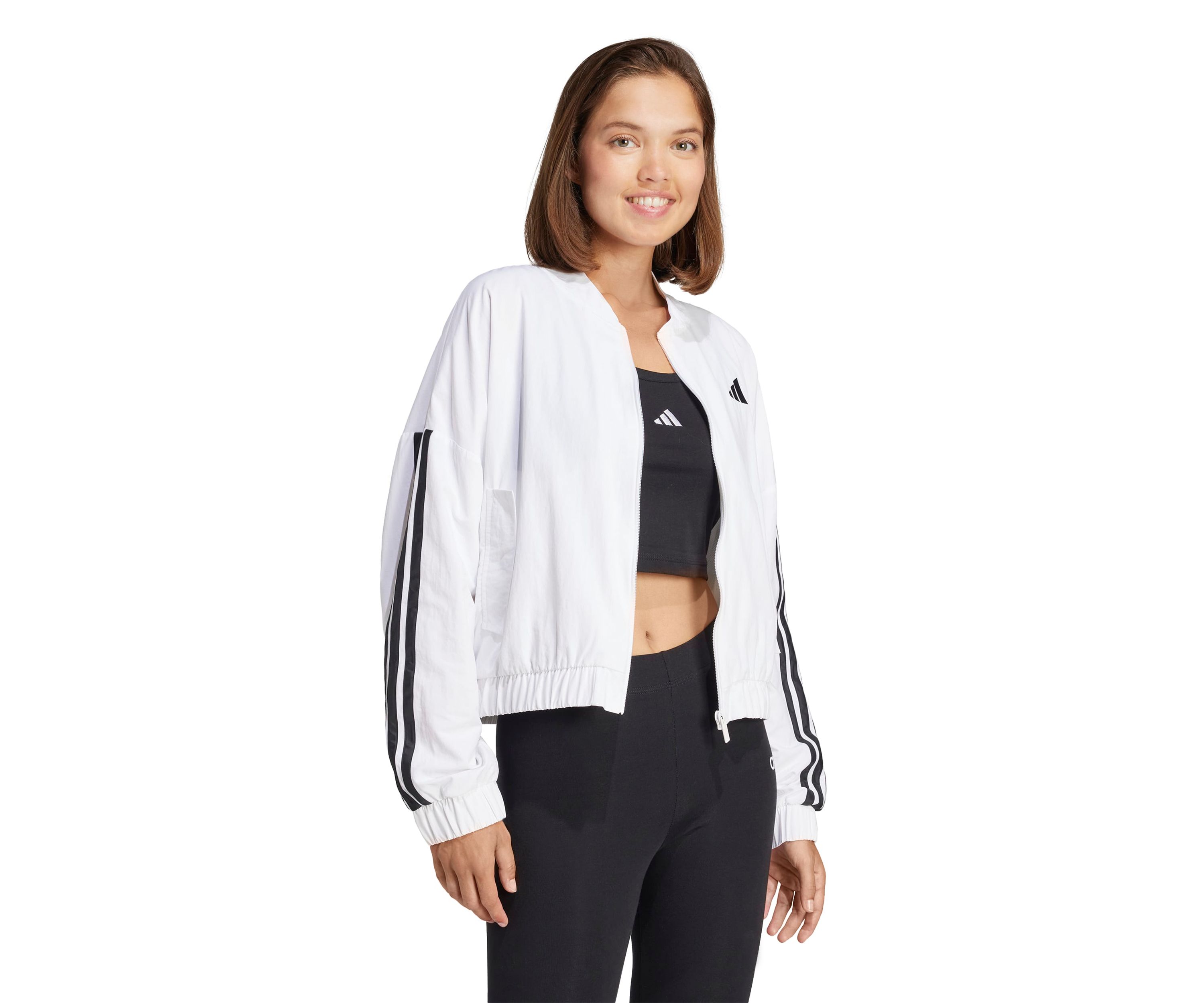 Essentials 3 Stripes Lifestyle Woven Bomber Jacket