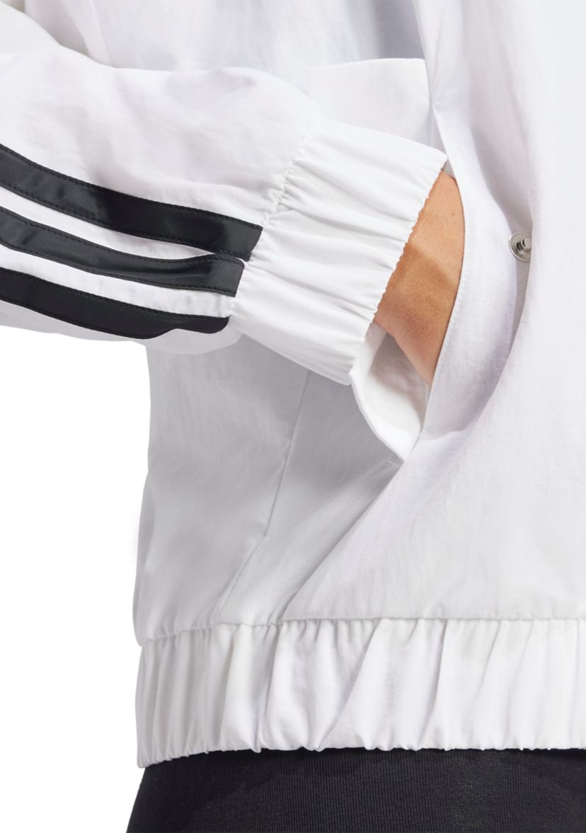 Essentials 3 Stripes Lifestyle Woven Bomber Jacket