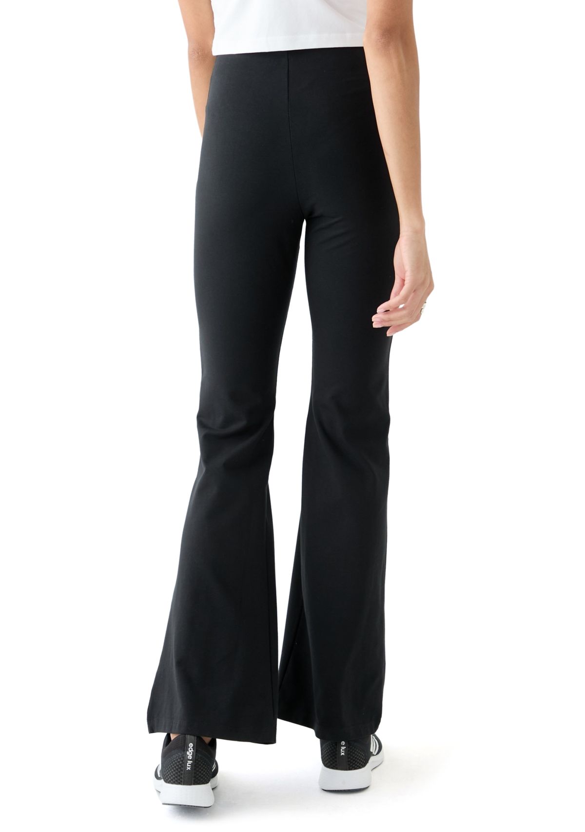 Womens Flared Leggings with Small Logo