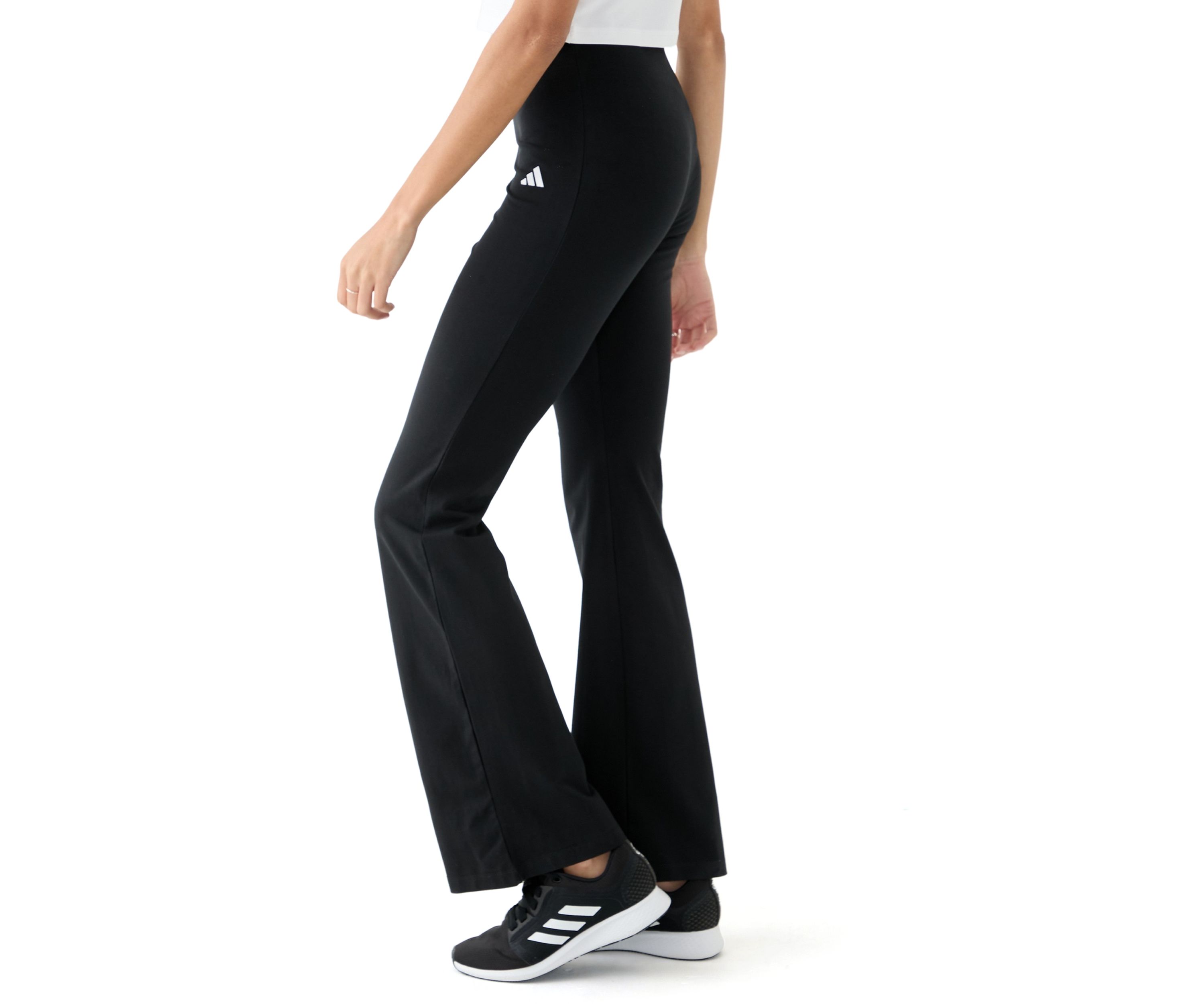Womens Flared Leggings with Small Logo